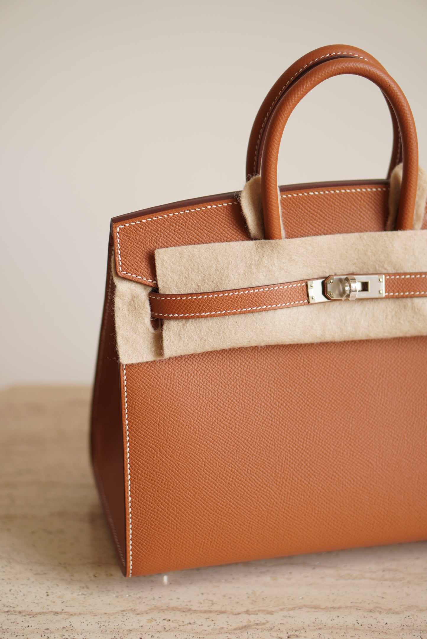 HERMÈS BIRKIN 25 SELLIER EPSOM | GOLD