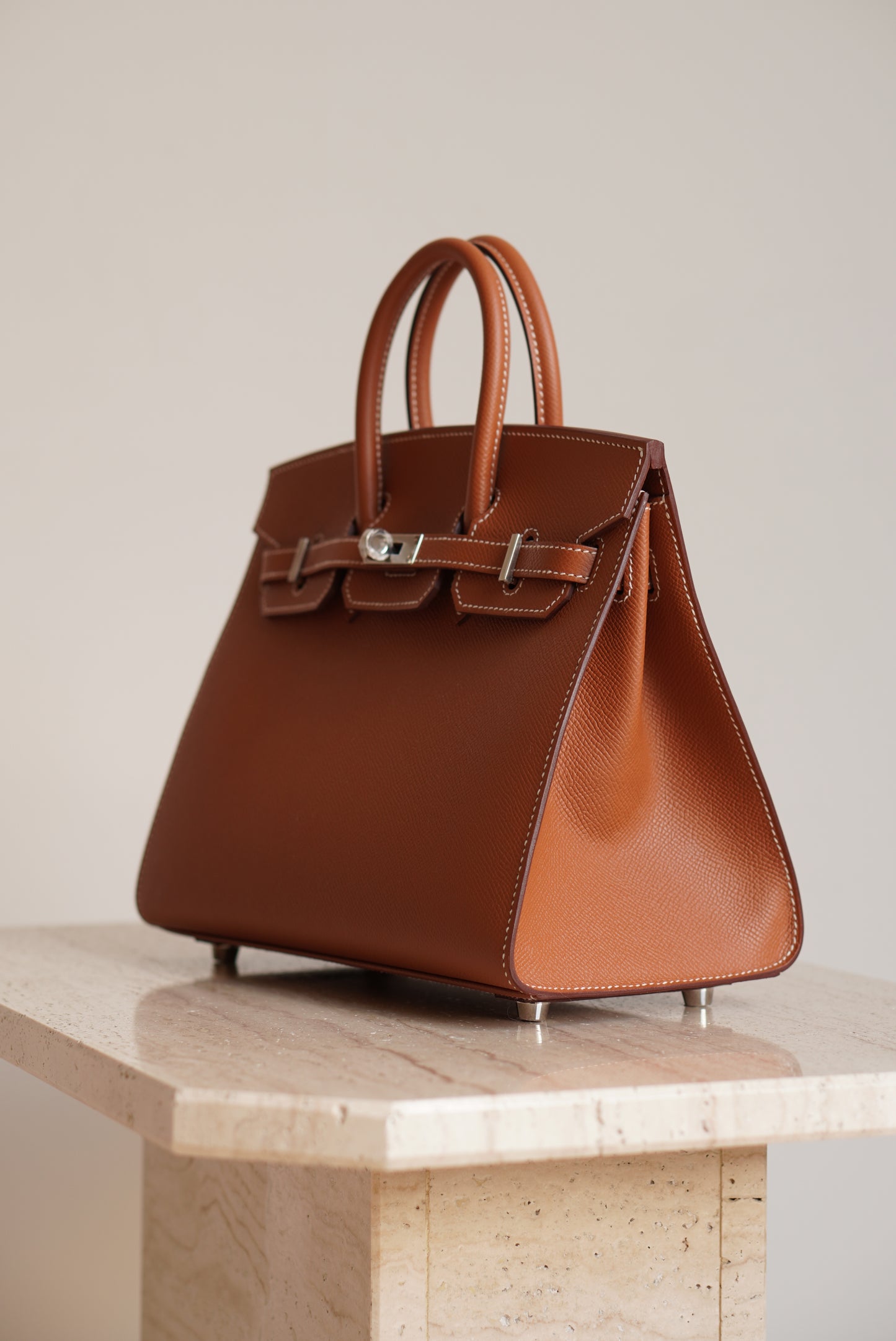 HERMÈS BIRKIN 25 SELLIER EPSOM | GOLD