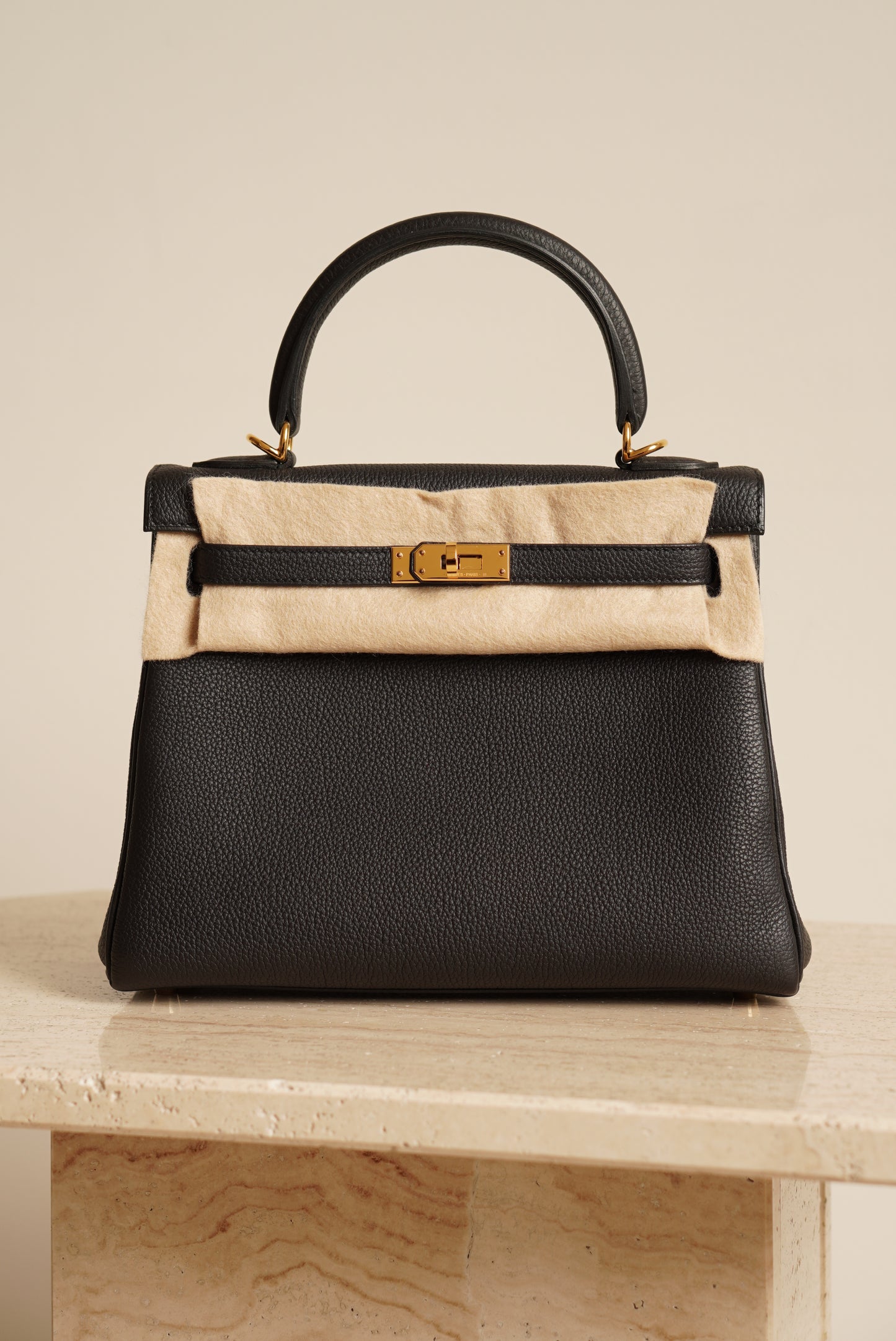 HERMÈS KELLY 25 RETOURNE TOGO | NOIR