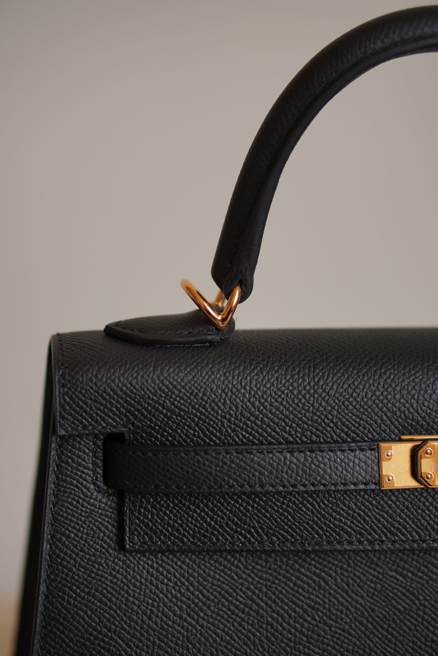 HERMÈS KELLY 25 SELLIER EPSOM | NOIR