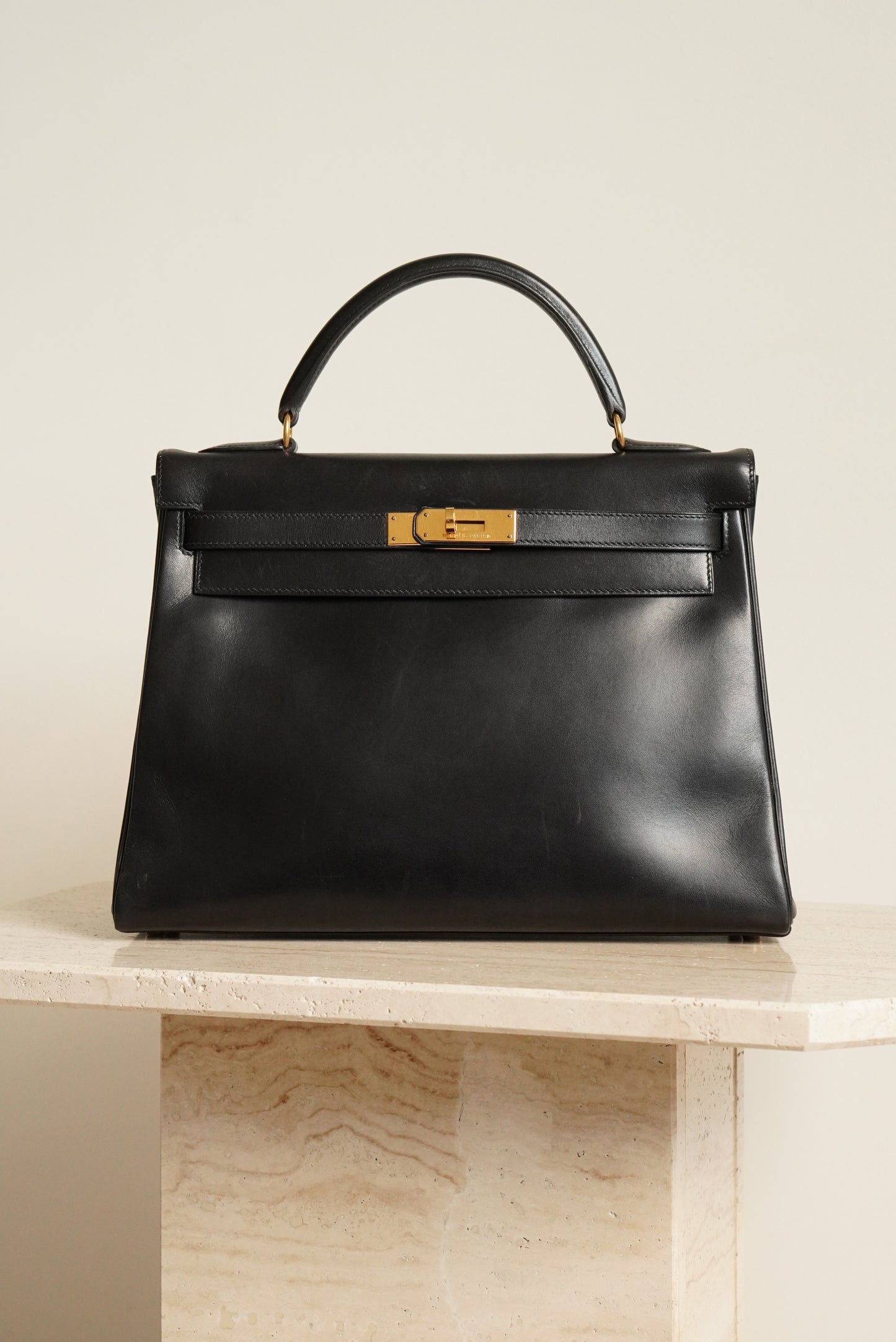 HERMÈS KELLY 32 RETOURNE BOX | BLACK