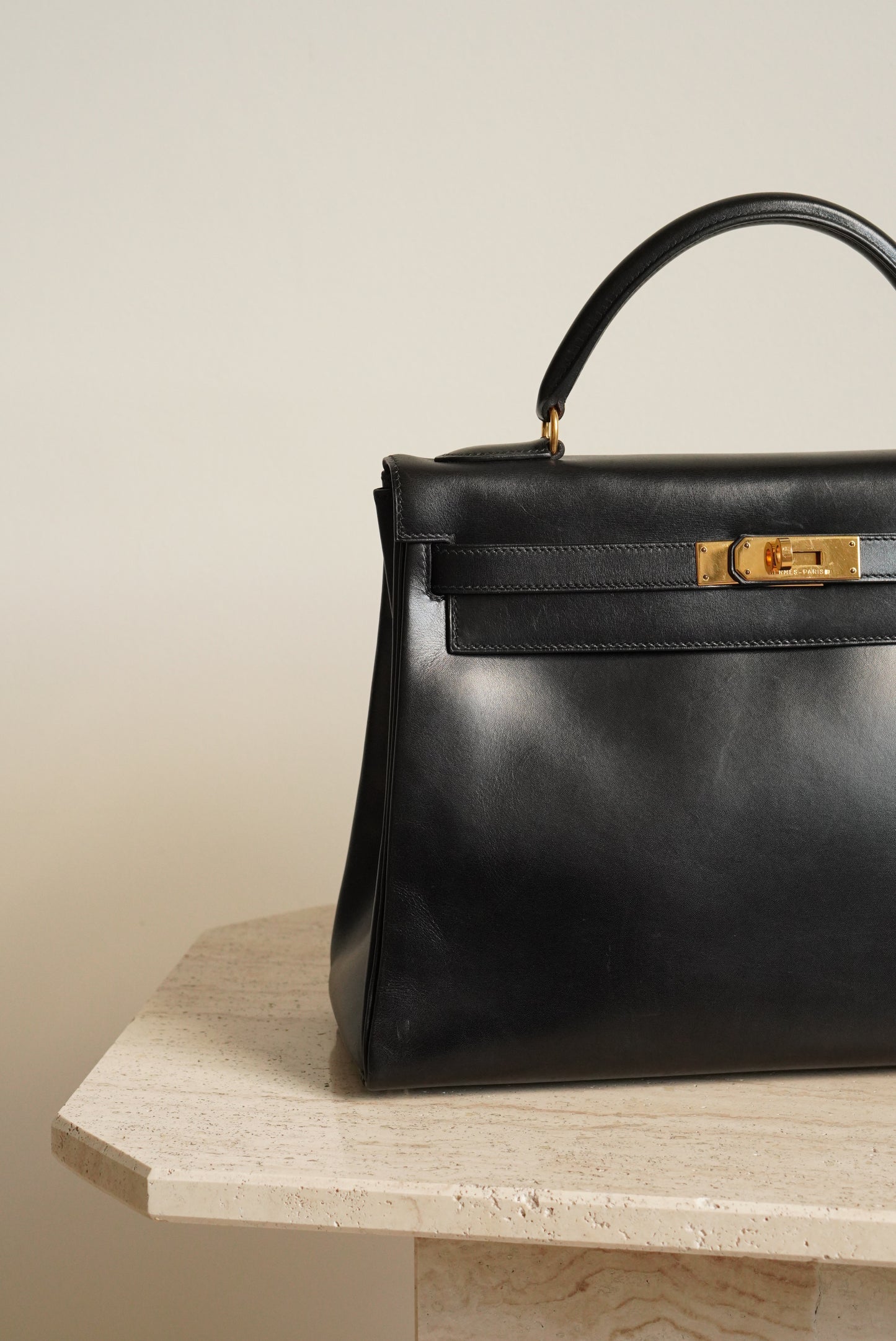 HERMÈS KELLY 32 RETOURNE BOX | BLACK