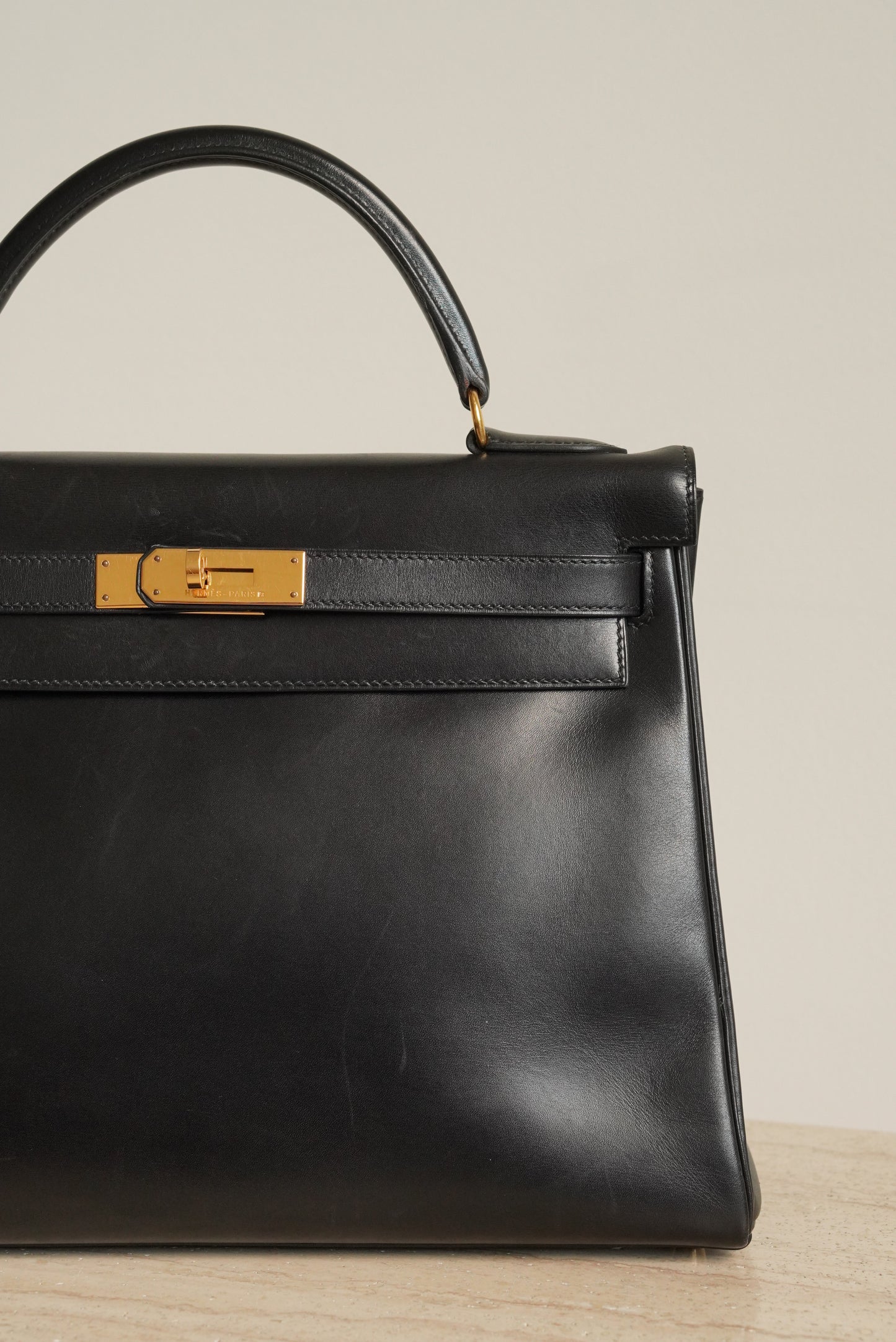 HERMÈS KELLY 32 RETOURNE BOX | BLACK