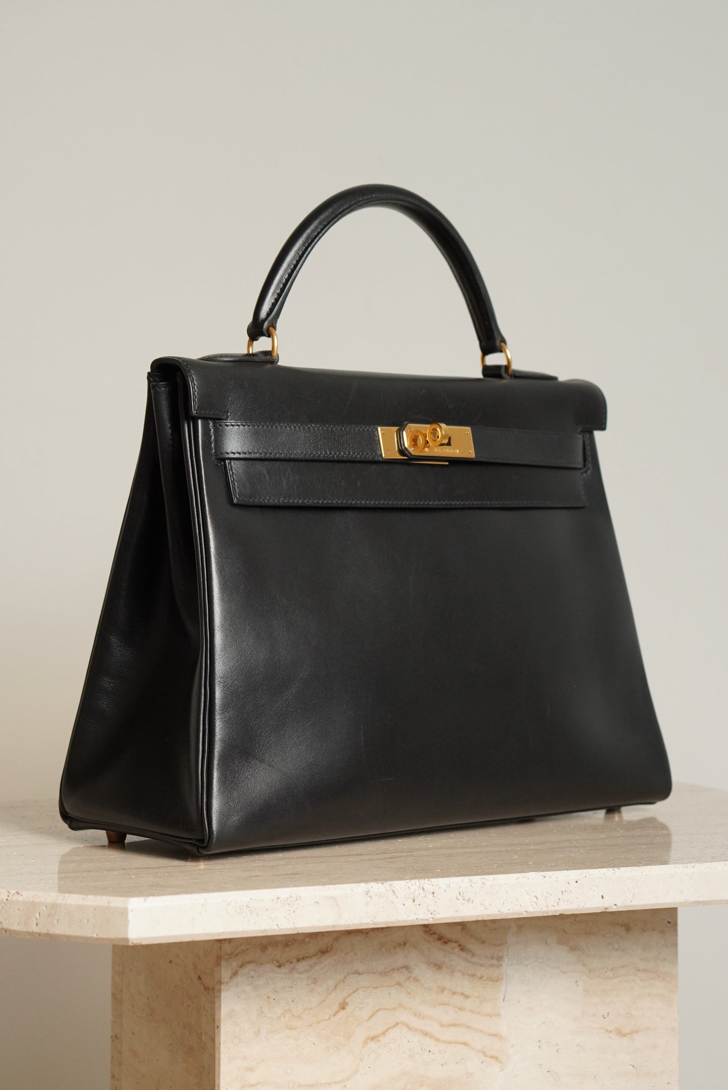 HERMÈS KELLY 32 RETOURNE BOX | BLACK