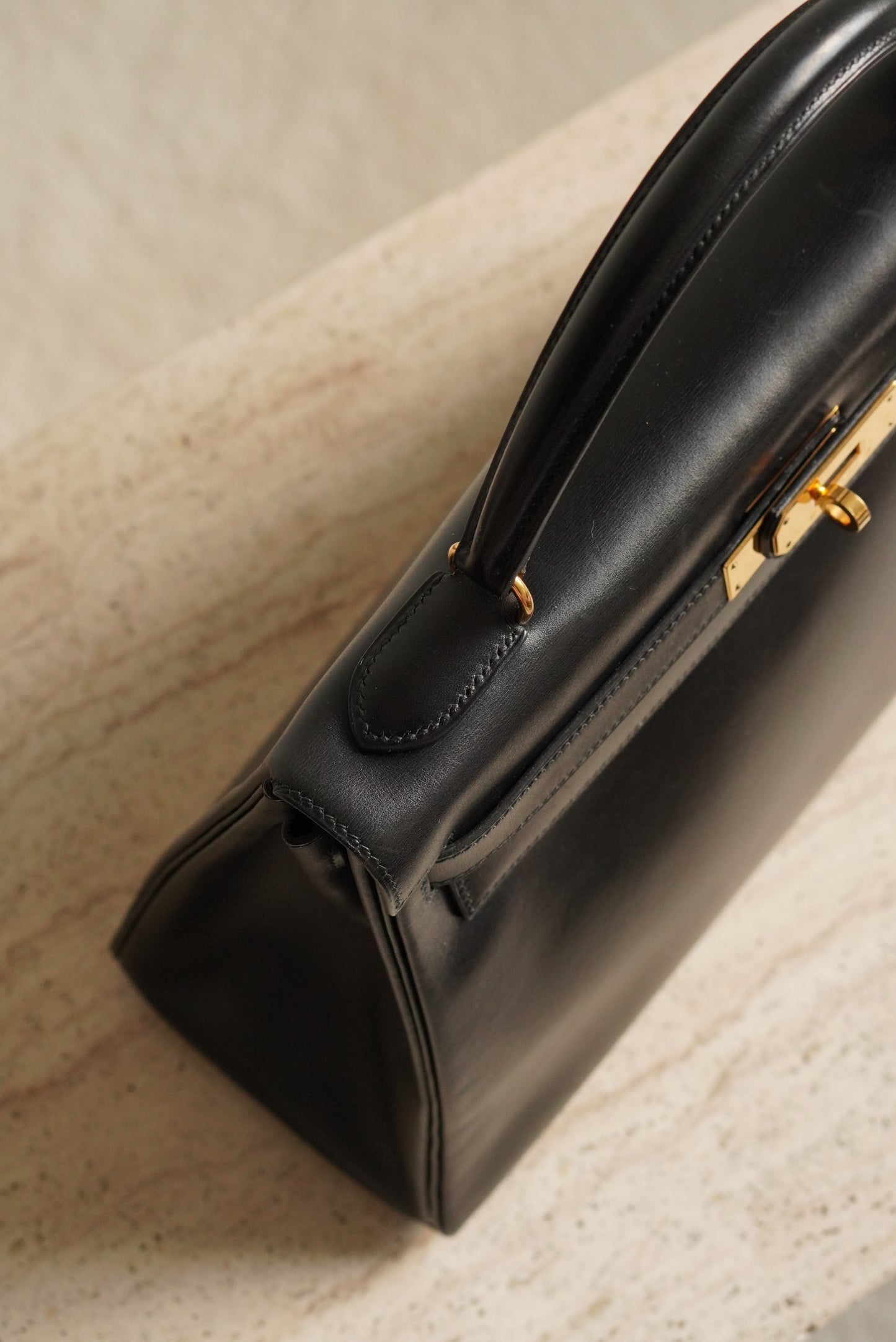 HERMÈS KELLY 32 RETOURNE BOX | BLACK