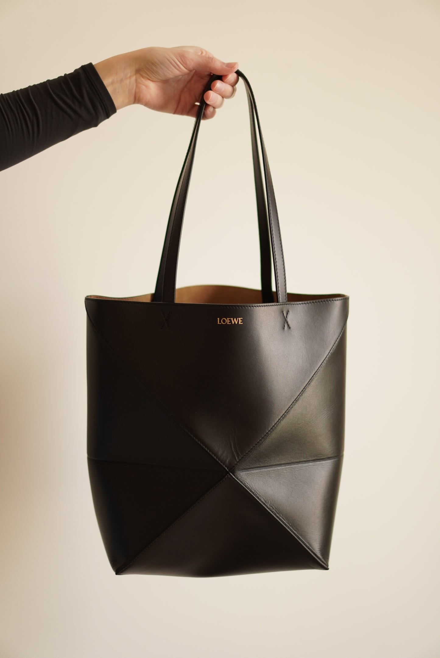 LOEWE MEDIUM PUZZLE FOLD MEDIUM | BLACK