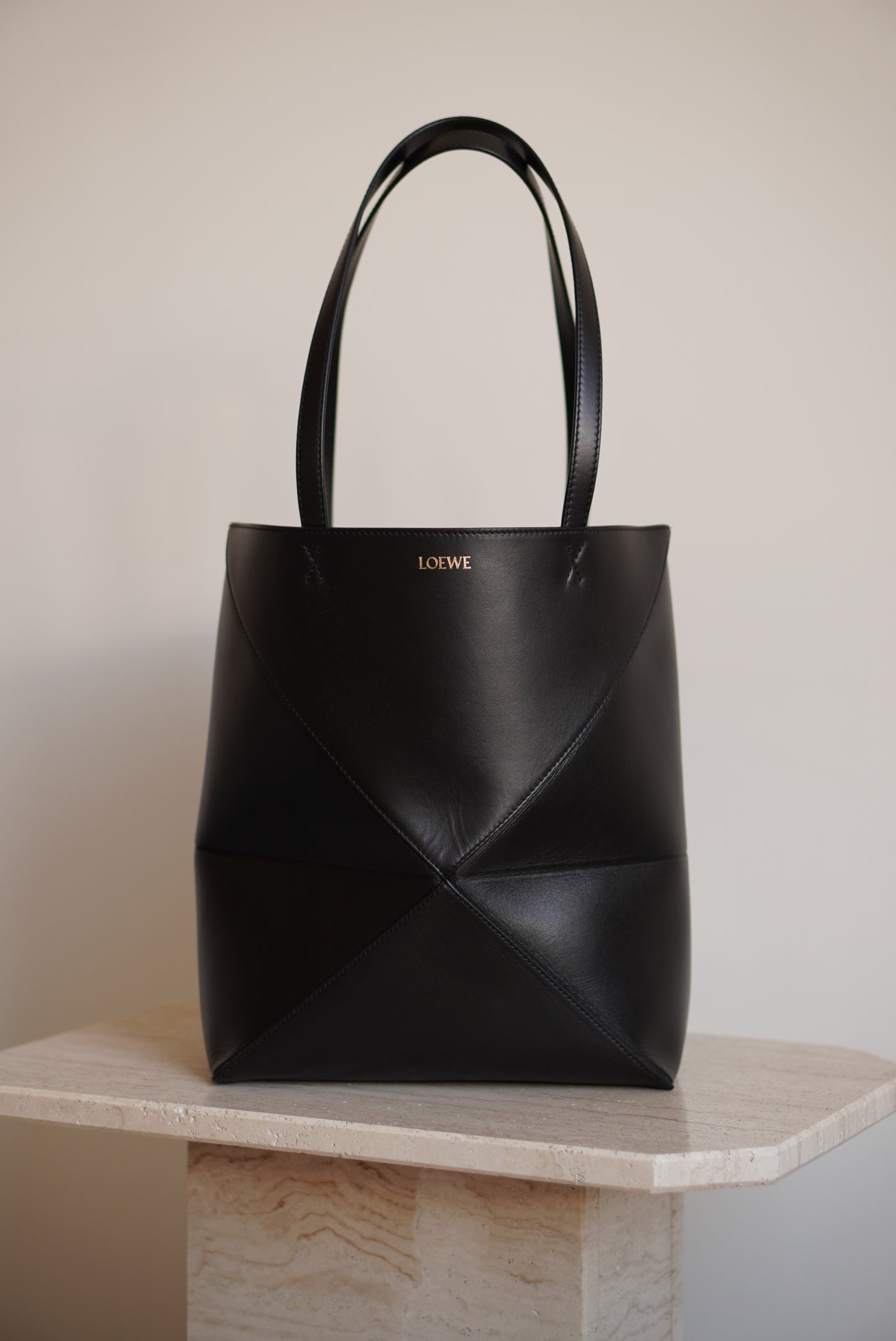 LOEWE MEDIUM PUZZLE FOLD MEDIUM | BLACK