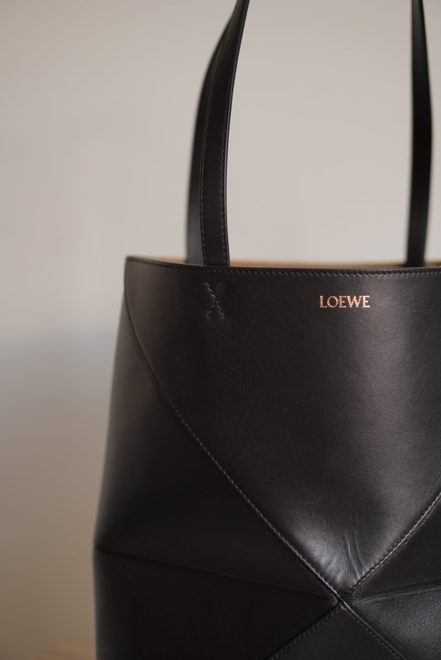 LOEWE MEDIUM PUZZLE FOLD MEDIUM | BLACK