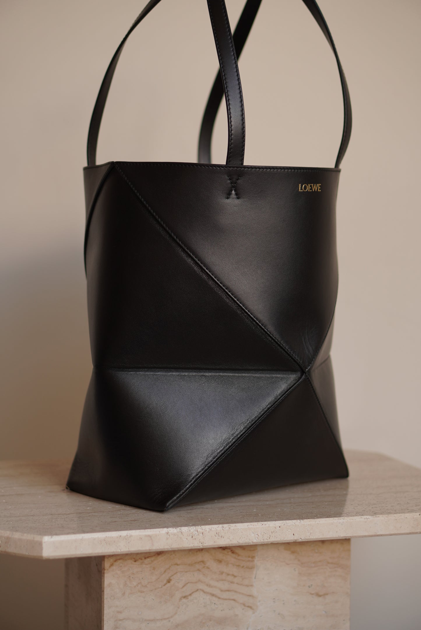 LOEWE MEDIUM PUZZLE FOLD MEDIUM | BLACK