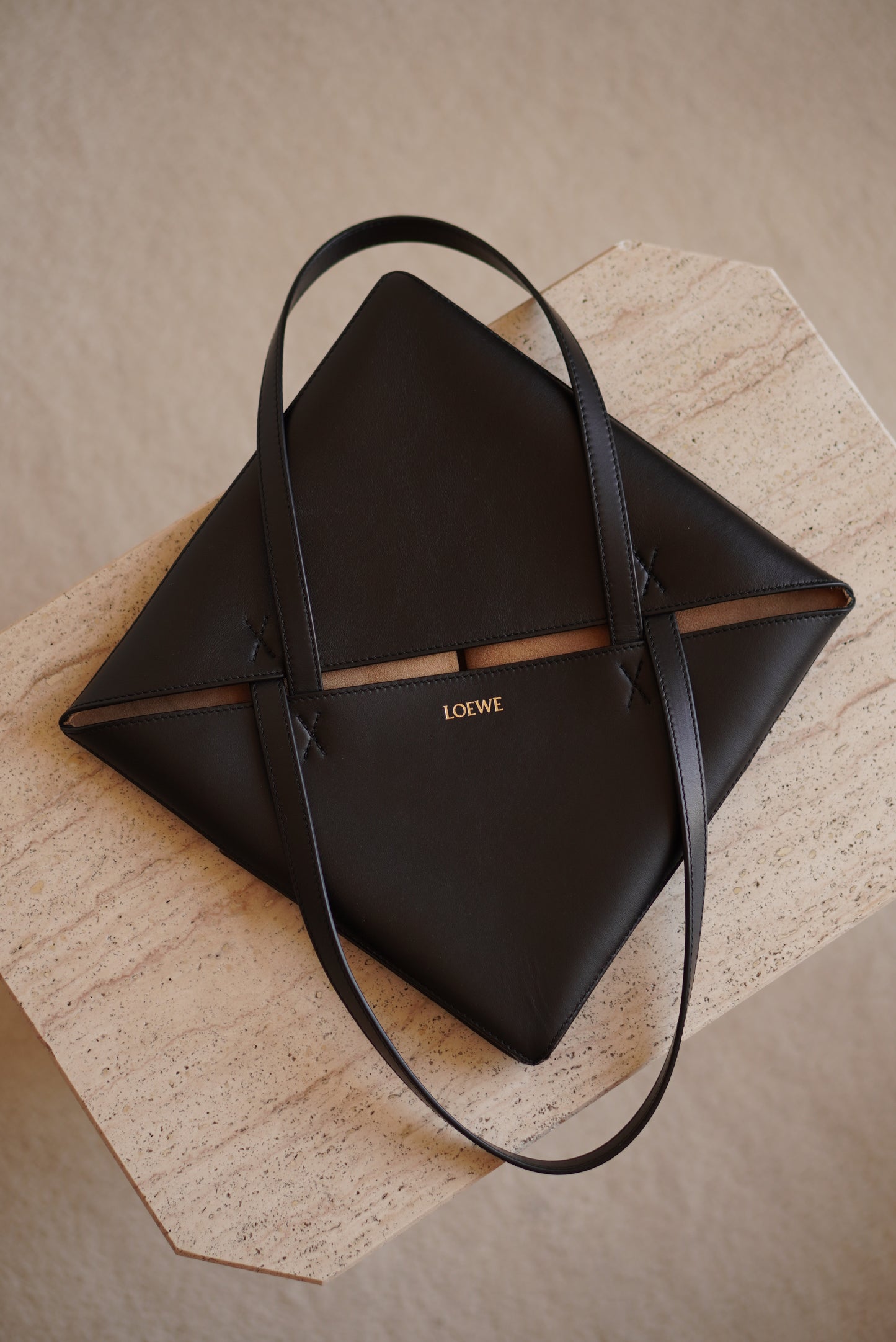 LOEWE MEDIUM PUZZLE FOLD MEDIUM | BLACK