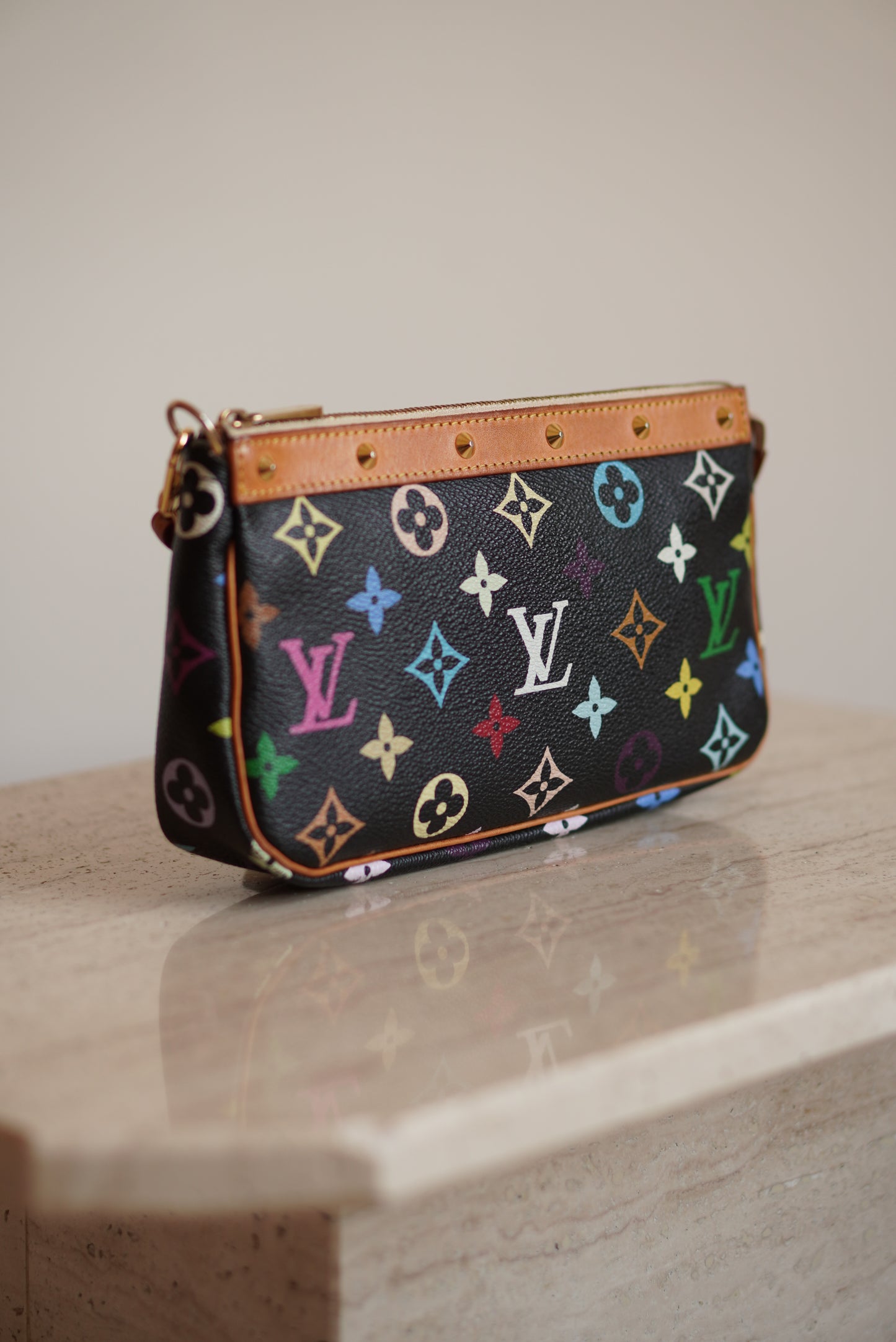 LOUIS VUITTON x TAKASHI MURAKAMI POCHETTE ACCESSOIRES