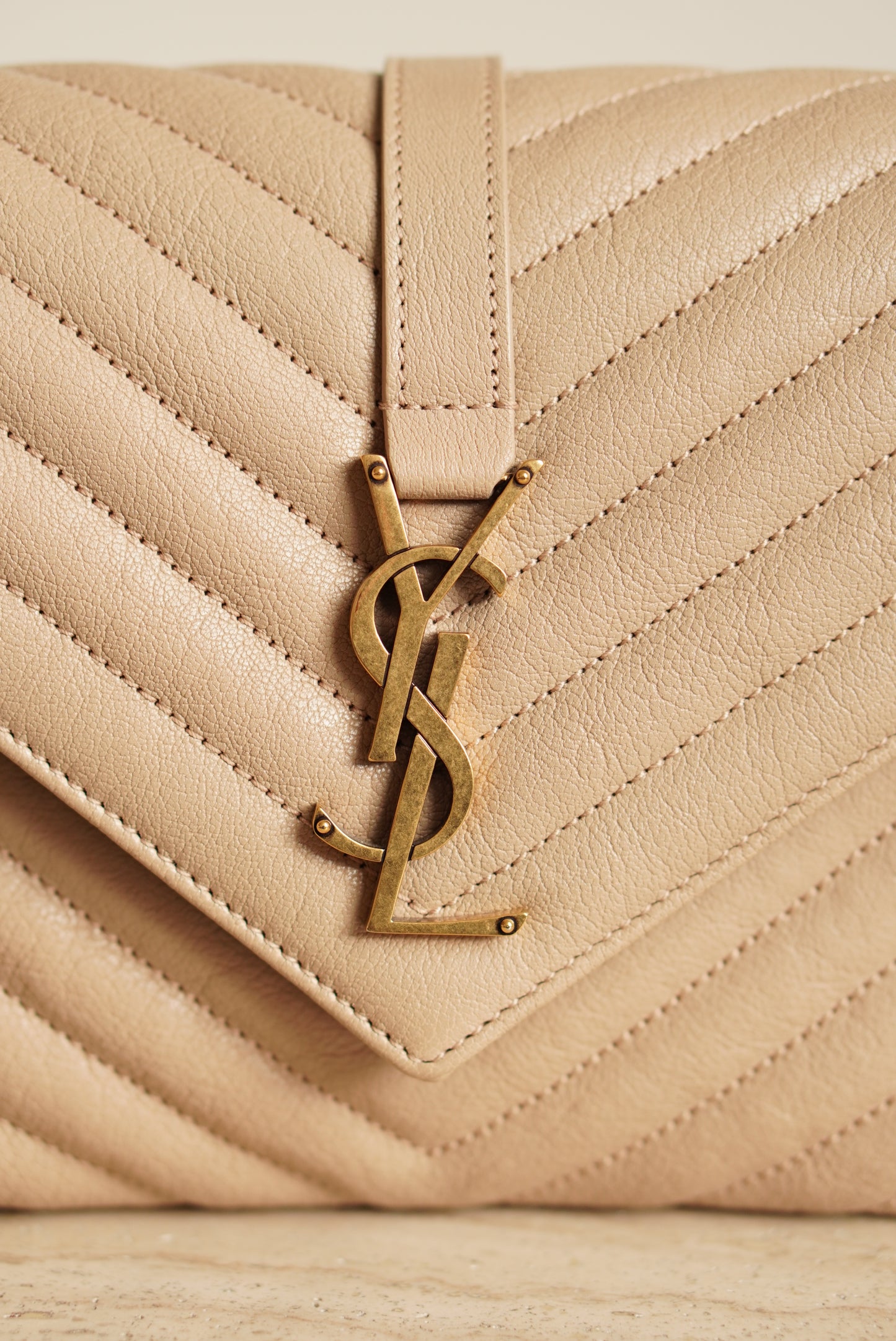 SAINT LAURENT COLLEGE MEDIUM | BEIGE