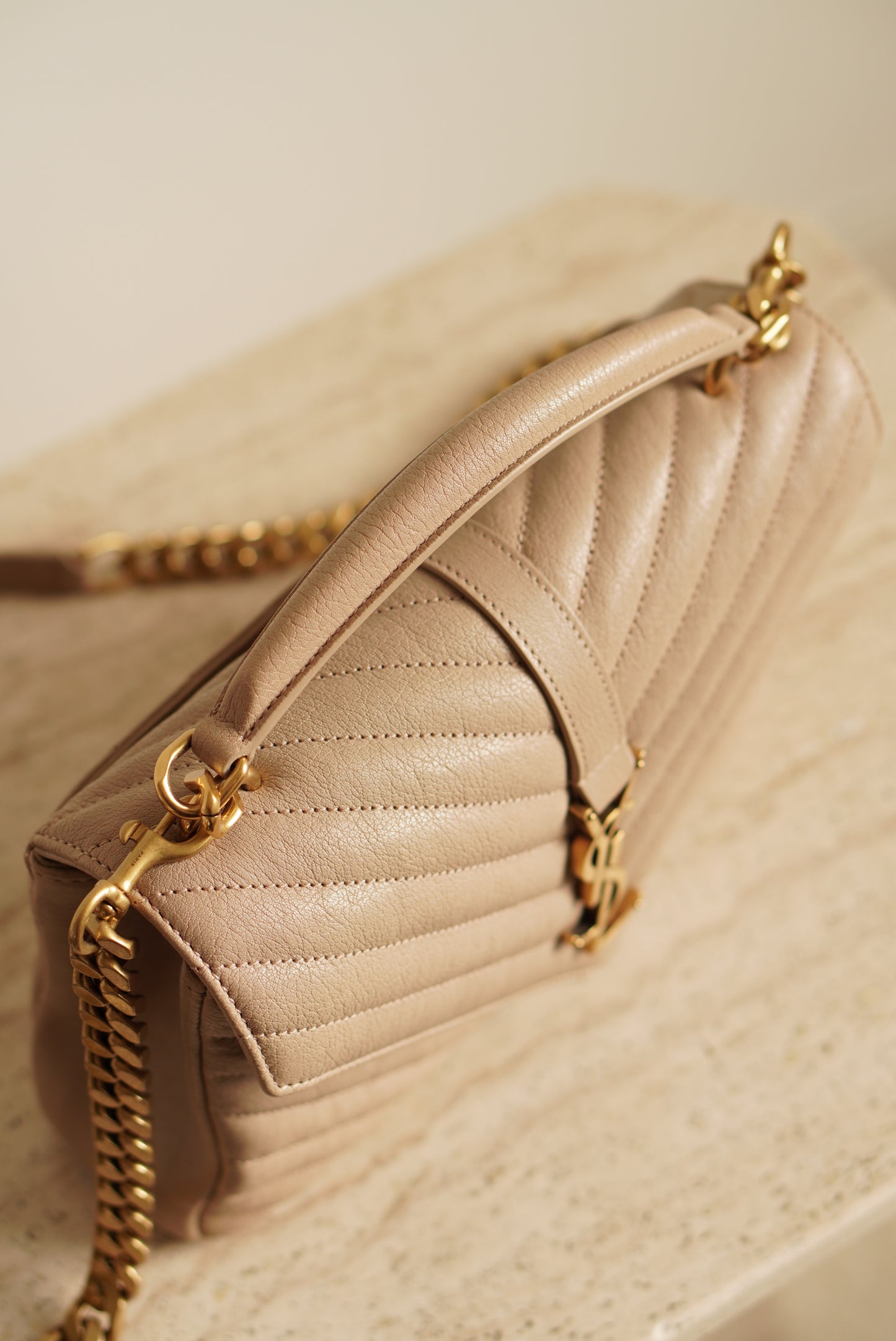 SAINT LAURENT COLLEGE MEDIUM | BEIGE