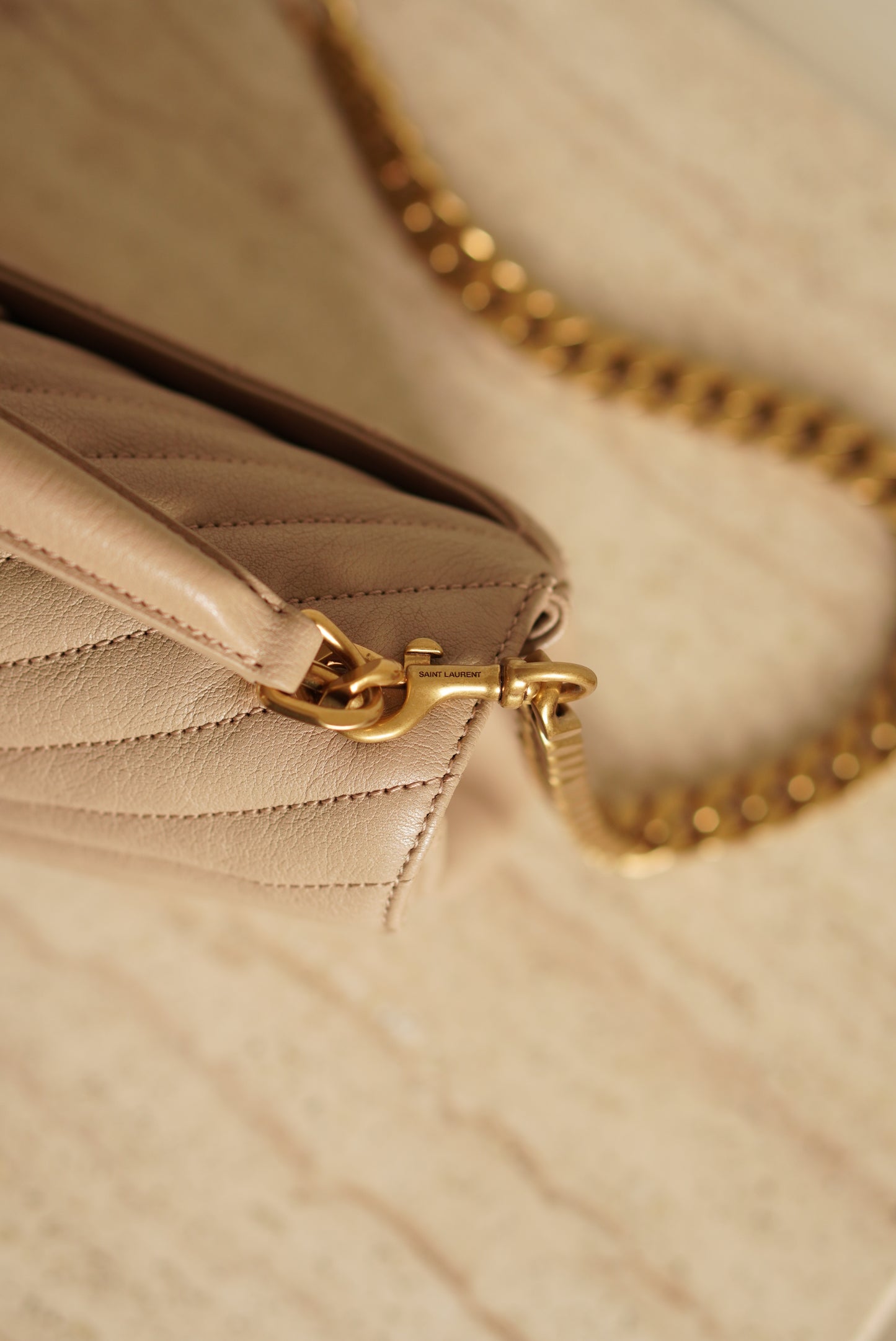 SAINT LAURENT COLLEGE MEDIUM | BEIGE