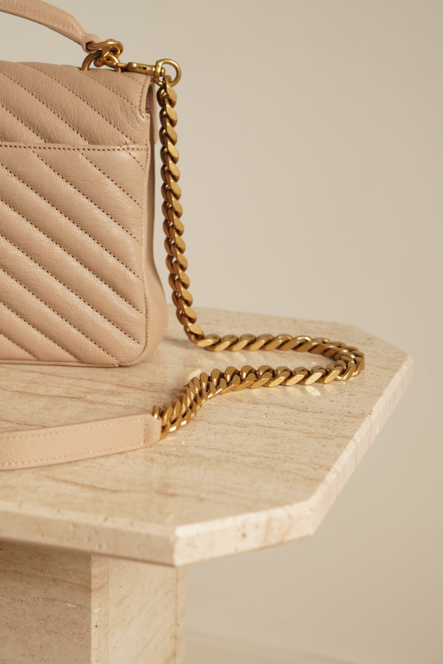 SAINT LAURENT COLLEGE MEDIUM | BEIGE