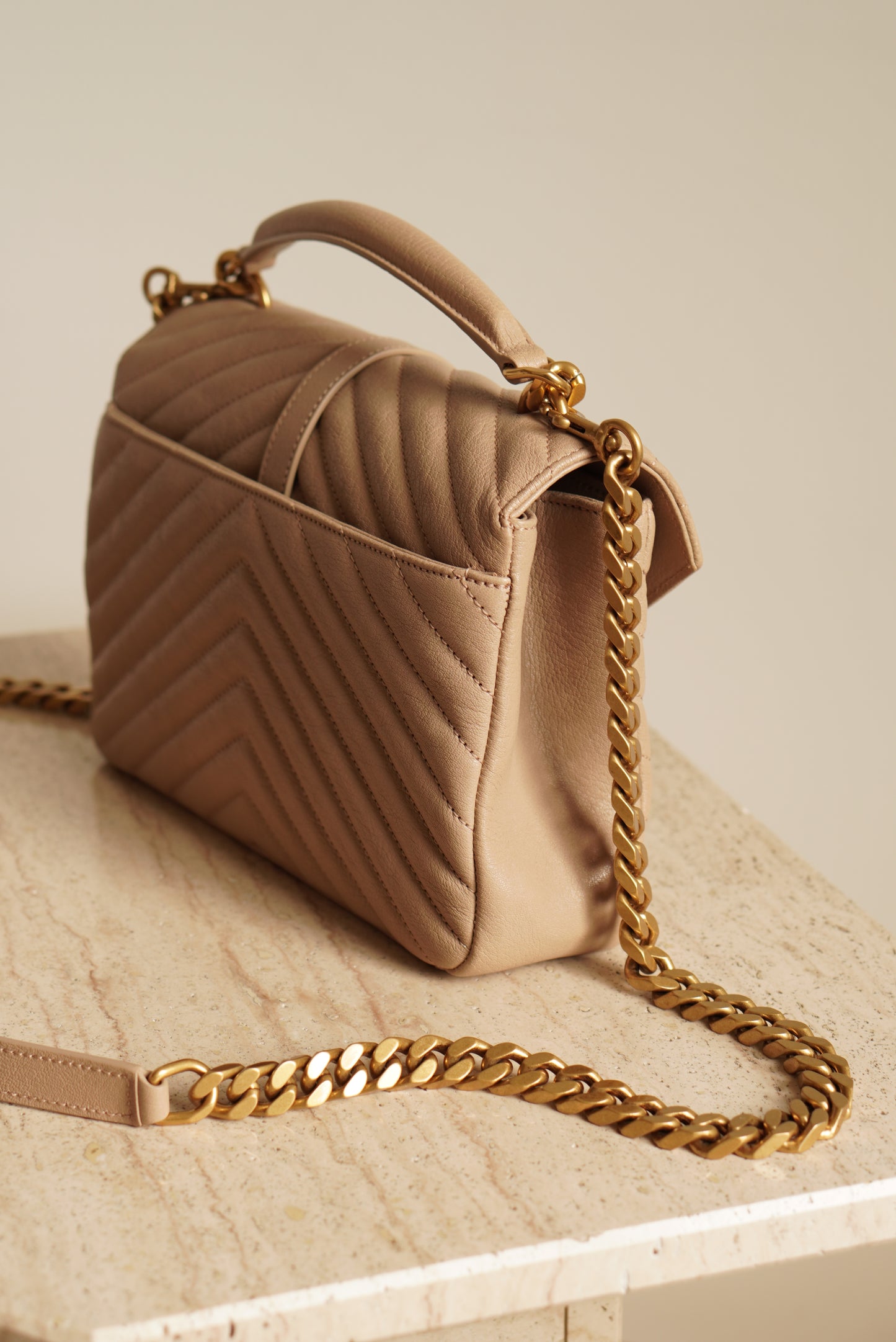 SAINT LAURENT COLLEGE MEDIUM | BEIGE