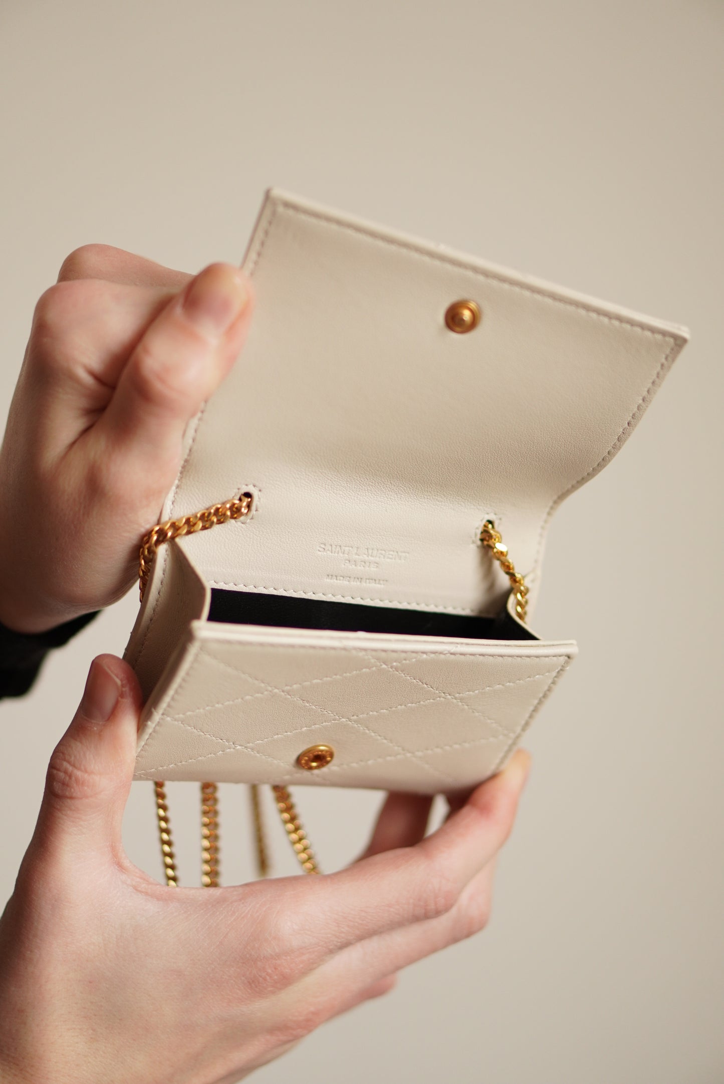 SAINT LAURENT MICRO WALLET ON CHAIN