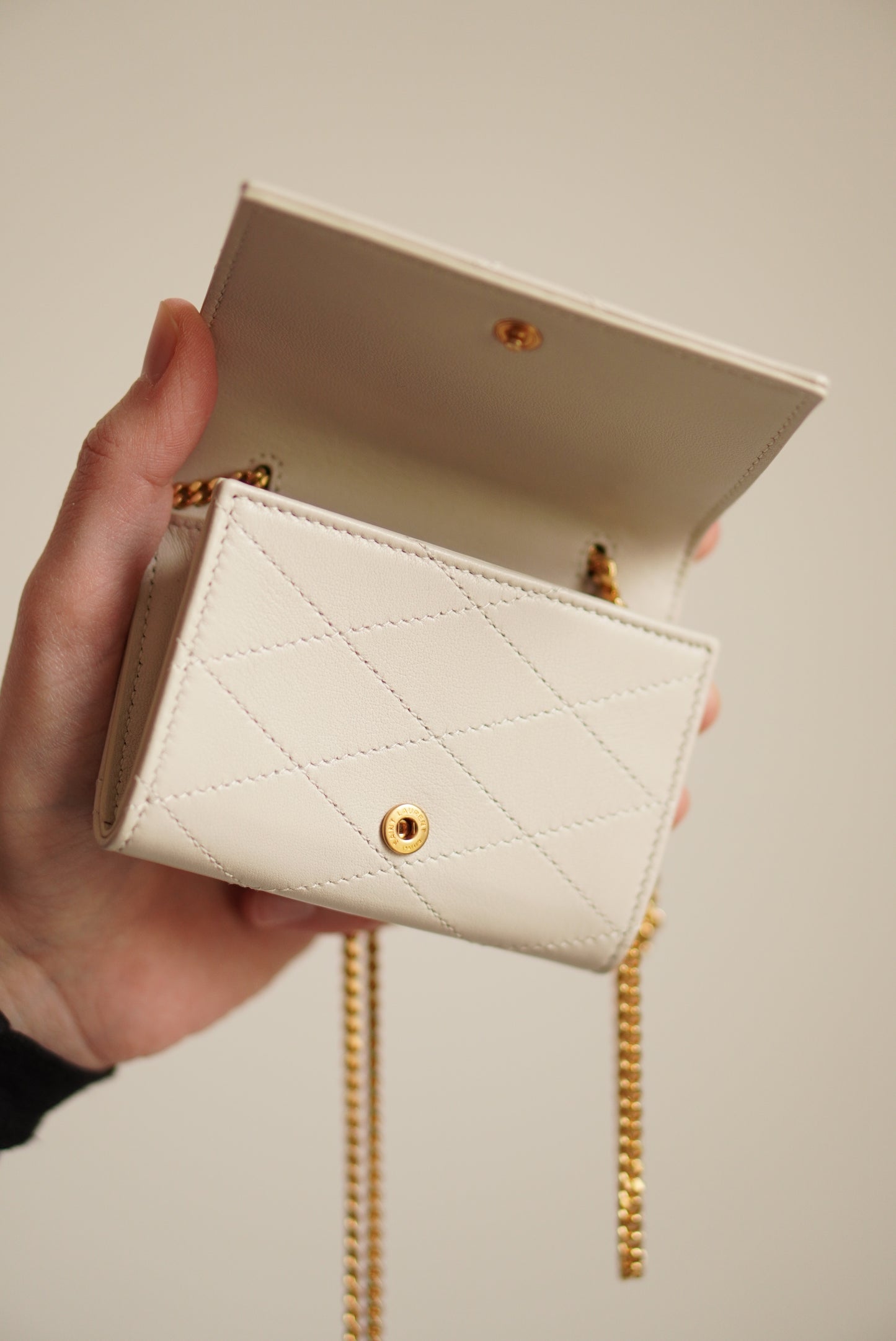SAINT LAURENT MICRO WALLET ON CHAIN