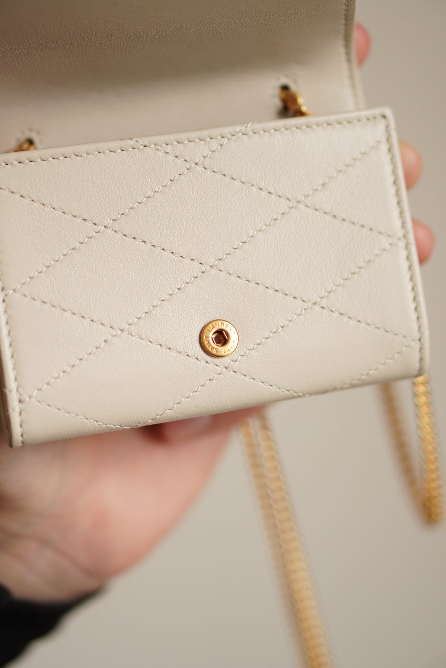 SAINT LAURENT MICRO WALLET ON CHAIN