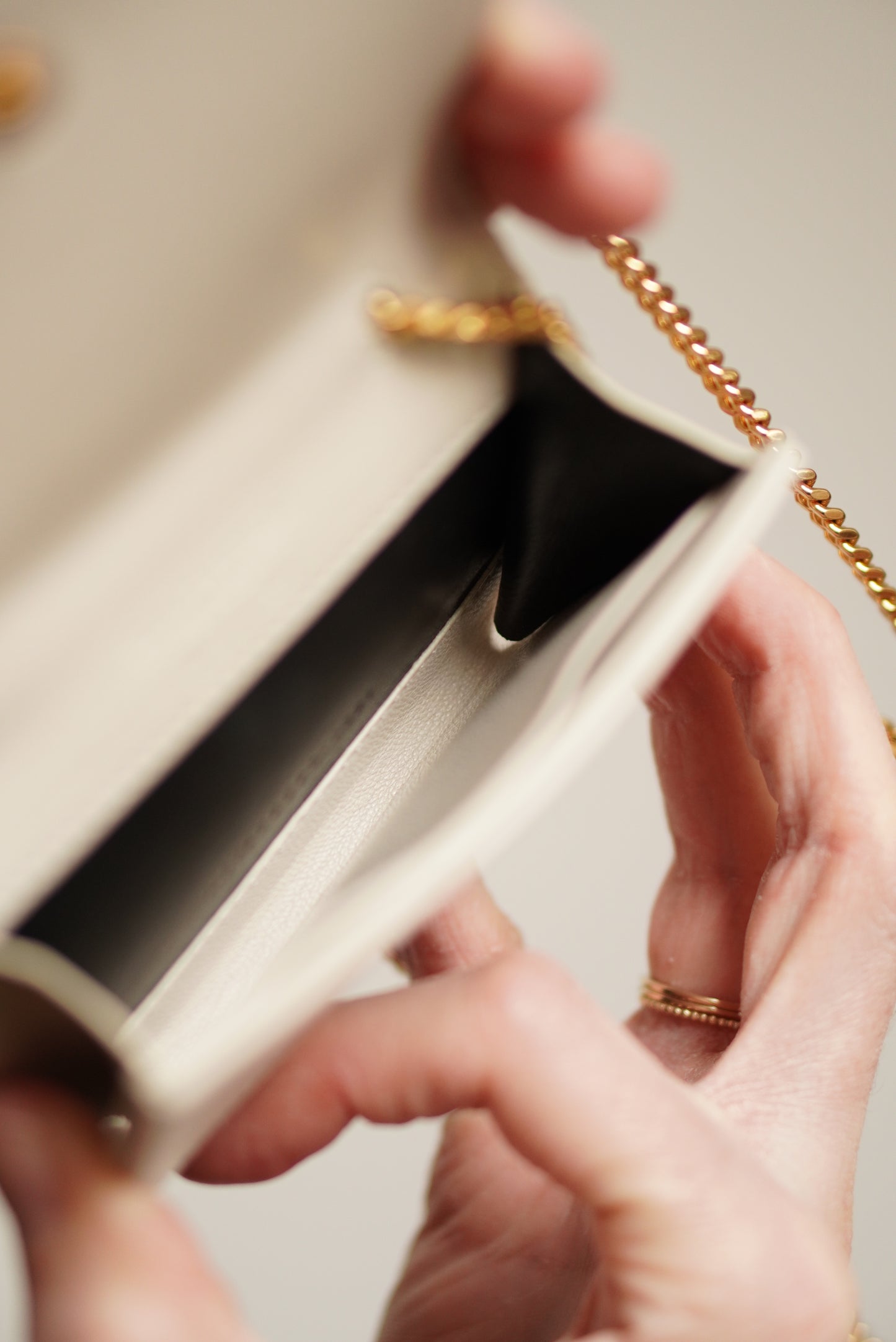 SAINT LAURENT MICRO WALLET ON CHAIN