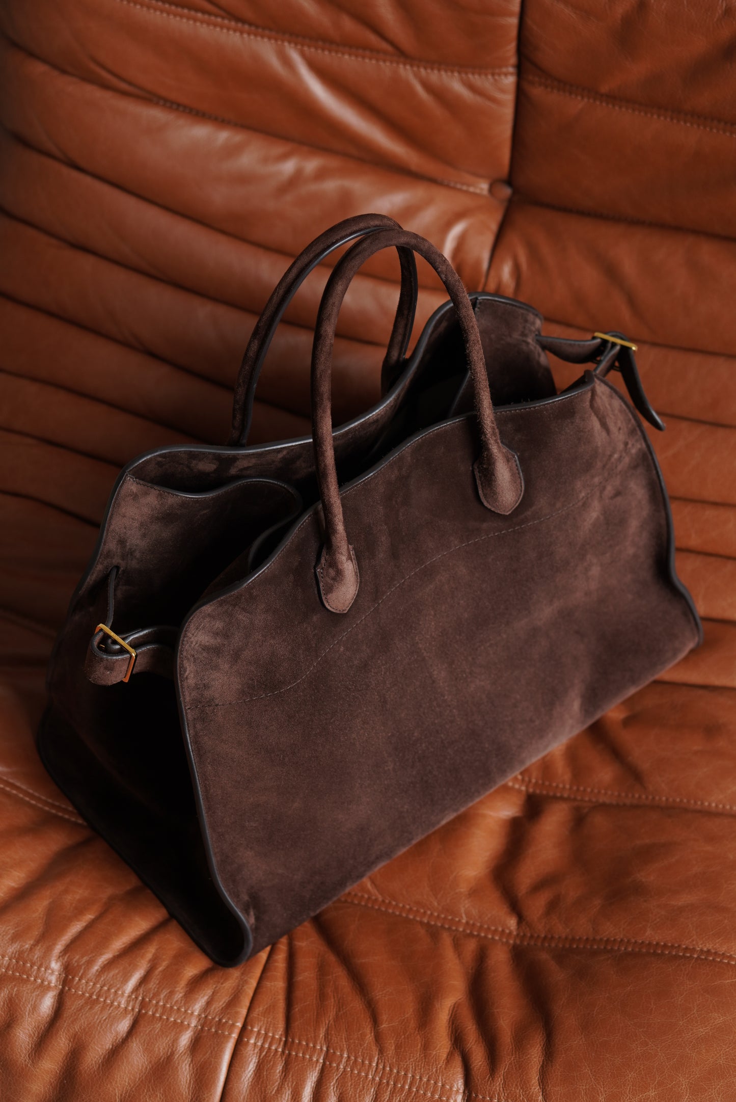 THE ROW SOFT MARGAUX 17 | BROWN