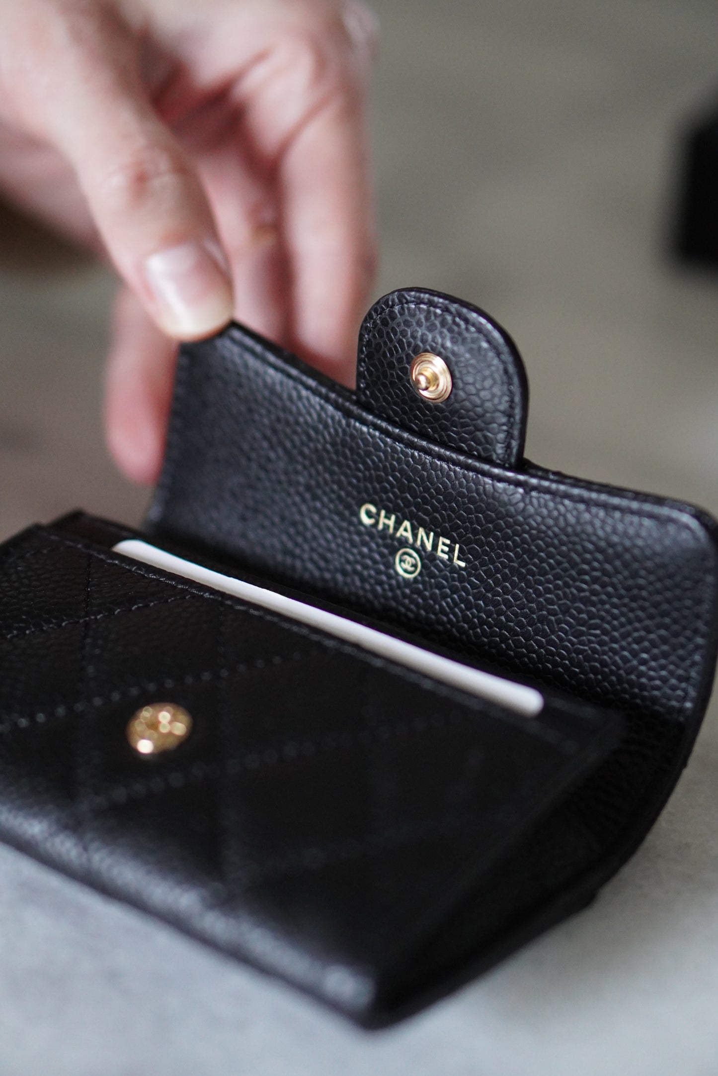 CHANEL FLAP CARD HOLDER