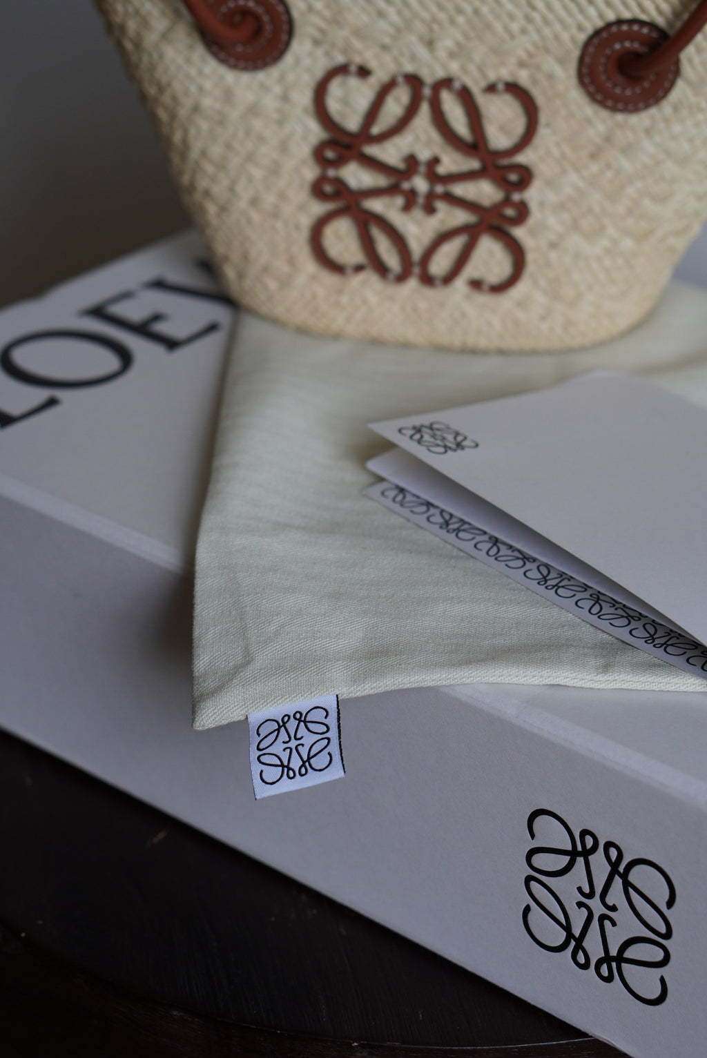 LOEWE MINI ANAGRAM BASKET