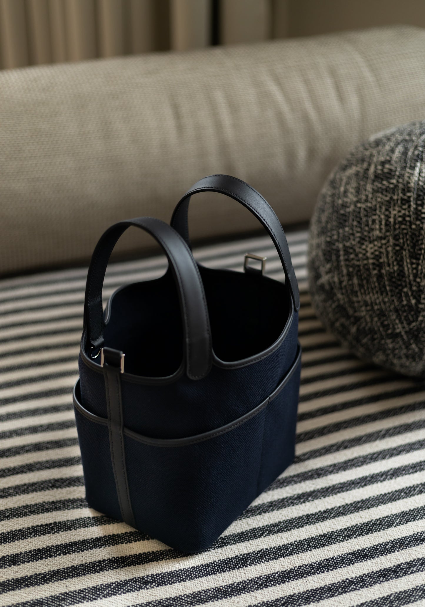 HERMÈS PICOTIN 18 POCKET | MARINE BLUE & BLACK