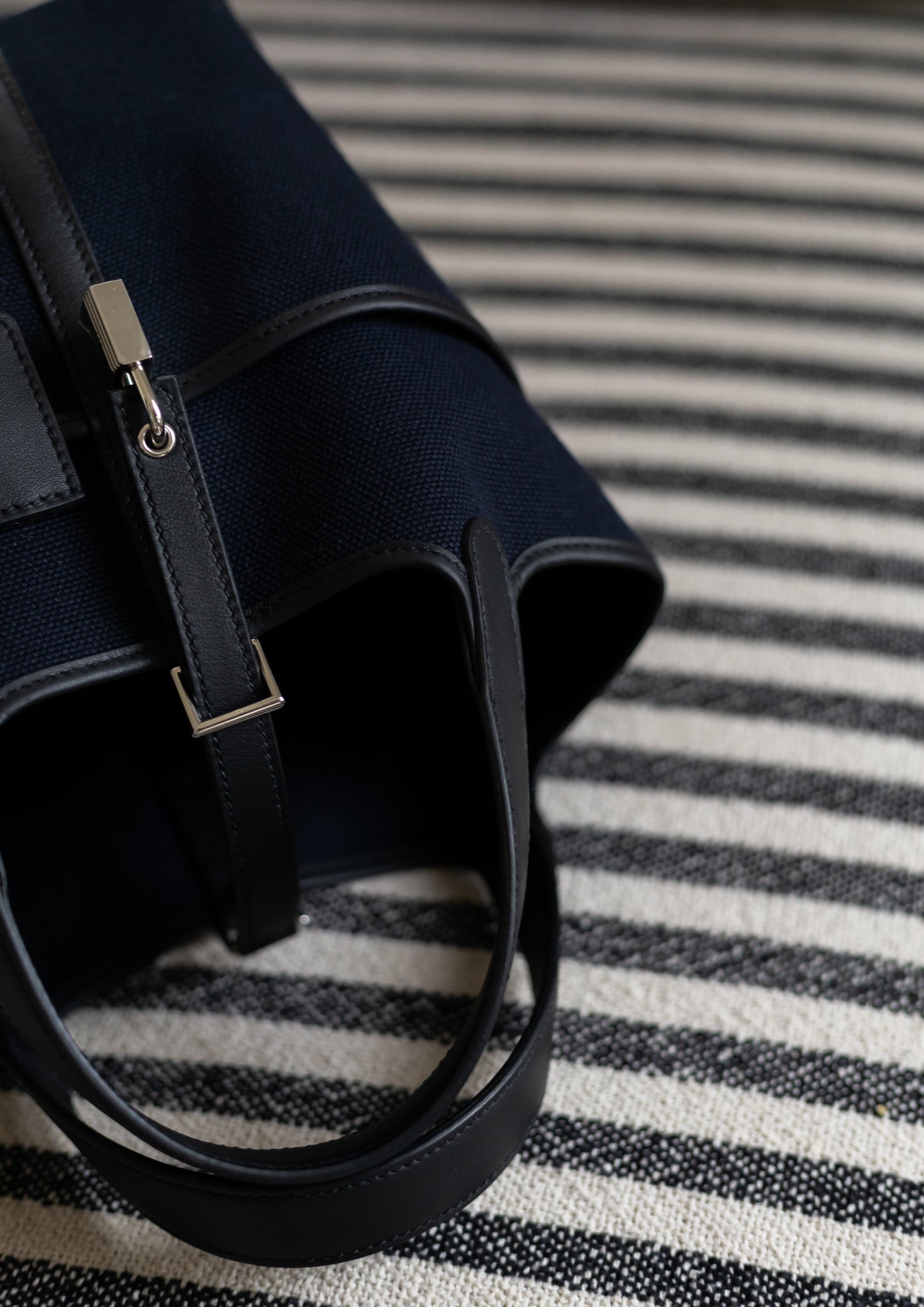 HERMÈS PICOTIN 18 POCKET | MARINE BLUE & BLACK