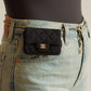 CHANEL MINI BELT BAG | BLACK