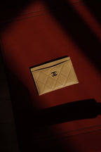 CHANEL CLASSIC CARD HOLDER | YELLOW