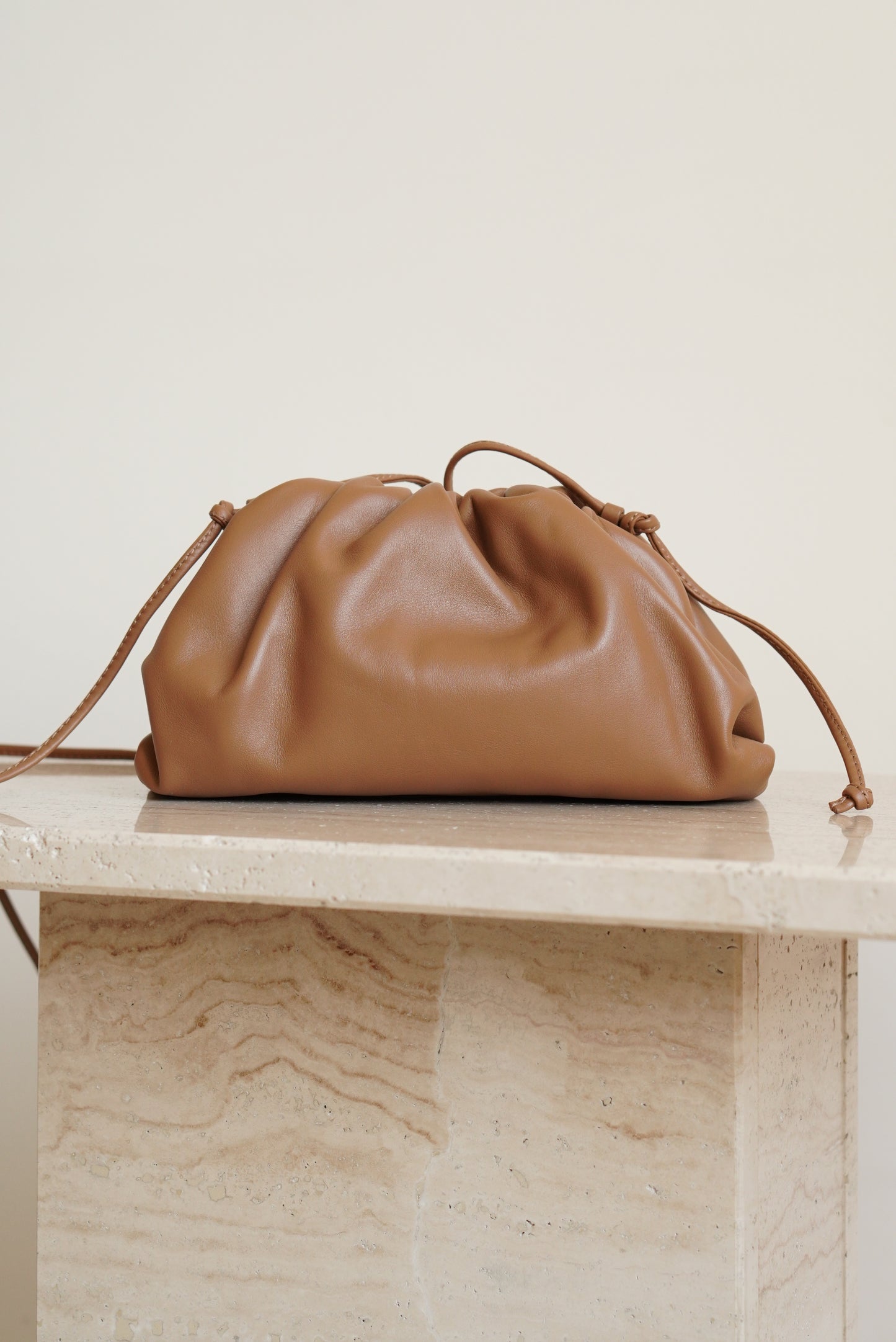 BOTTEGA VENETA MINI POUCH | TAN