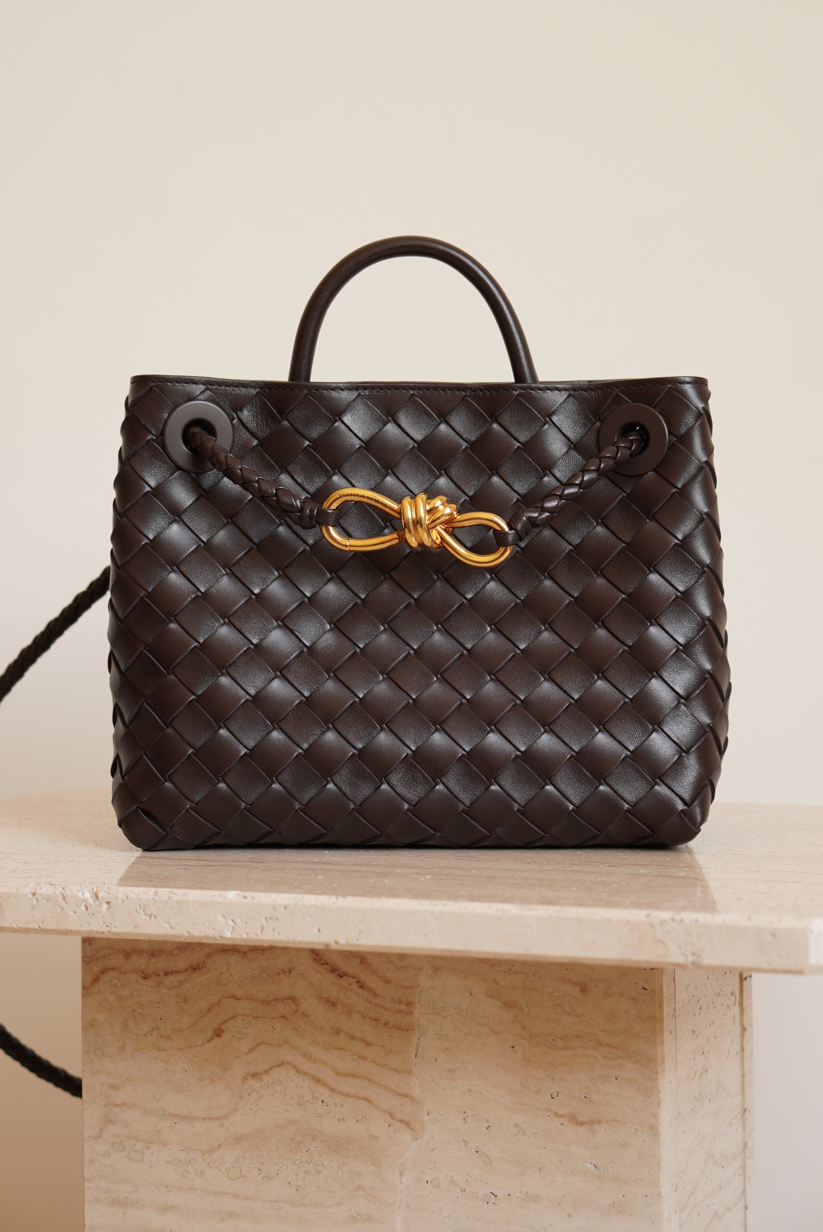 BOTTEGA VENETA ANDIAMO SMALL | FONDANT