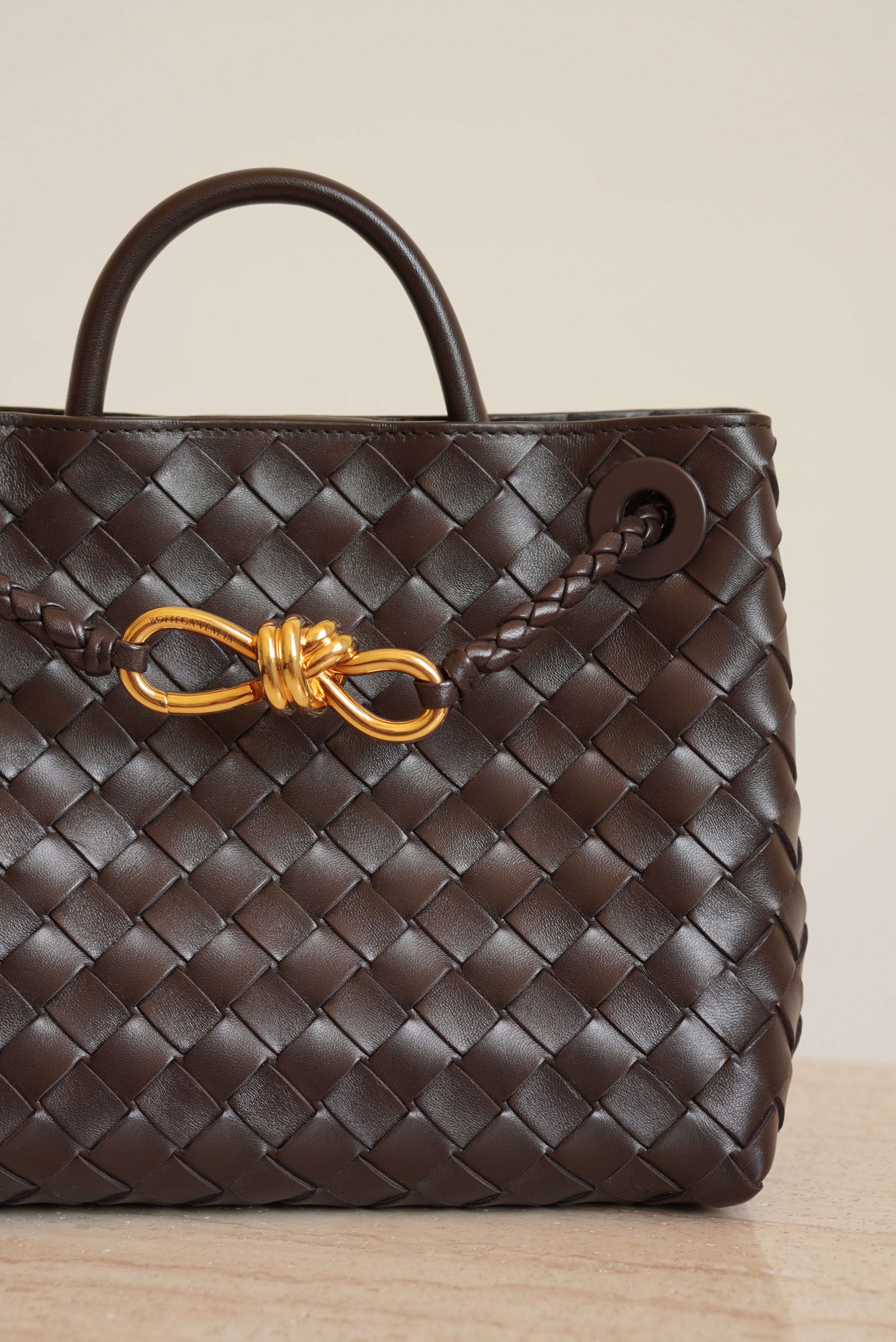 BOTTEGA VENETA ANDIAMO SMALL | FONDANT