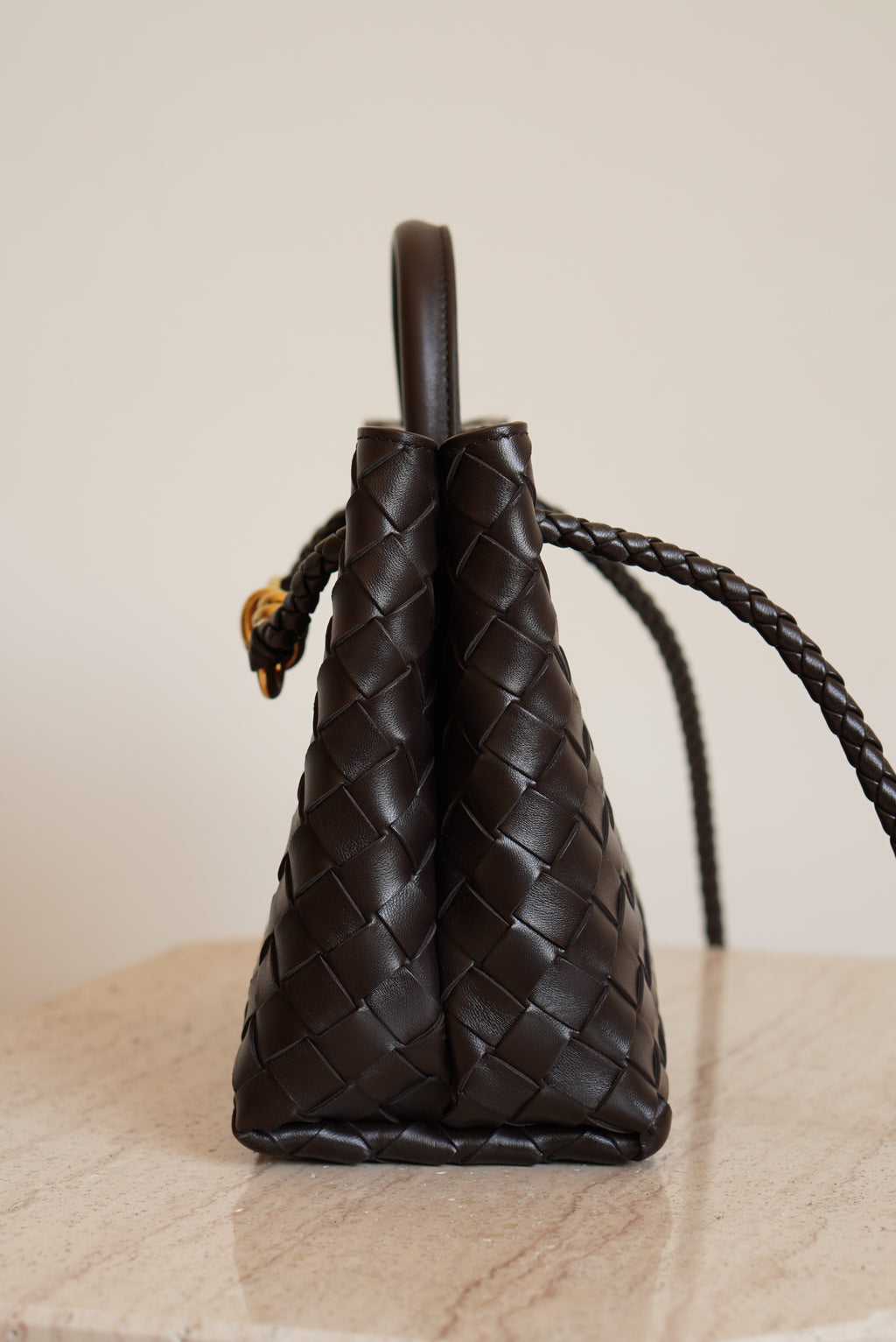 BOTTEGA VENETA ANDIAMO SMALL | FONDANT