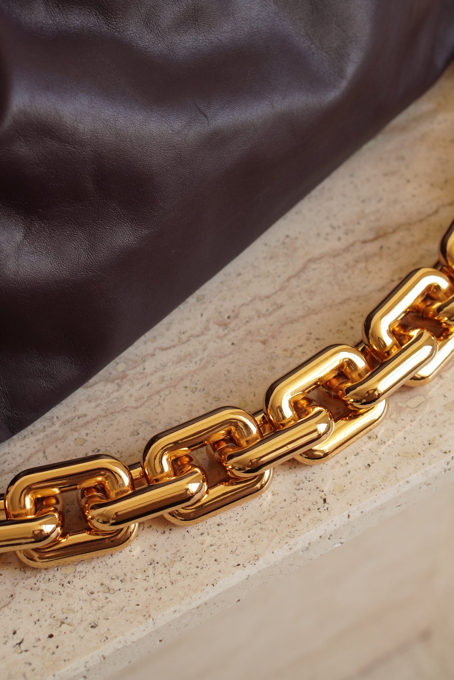 BOTTEGA VENETA CHAIN POUCH | GRAPE