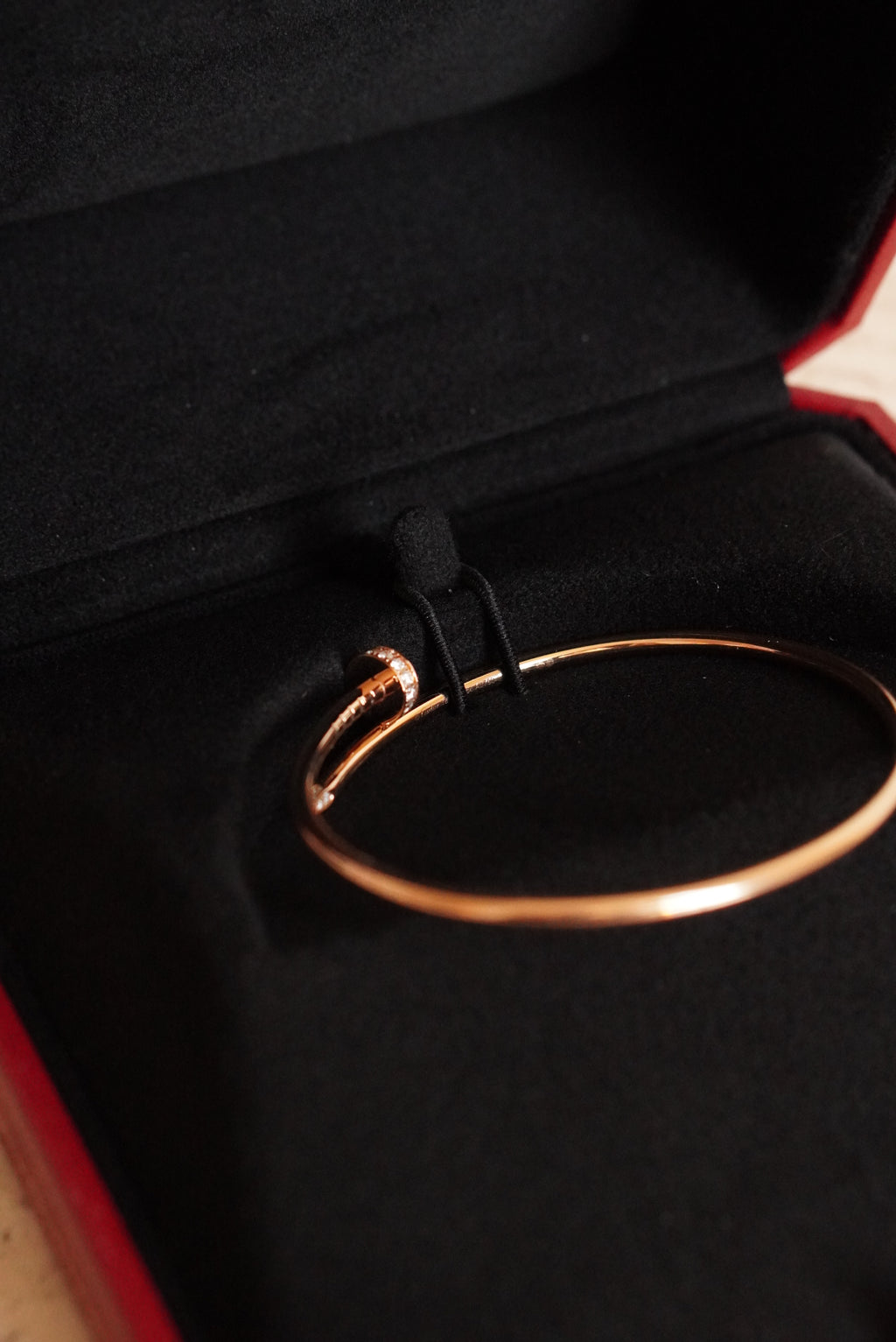 CARTIER JUSTE UN CLOU BRACELET SMALL DIAMONDS | ROSE GOLD
