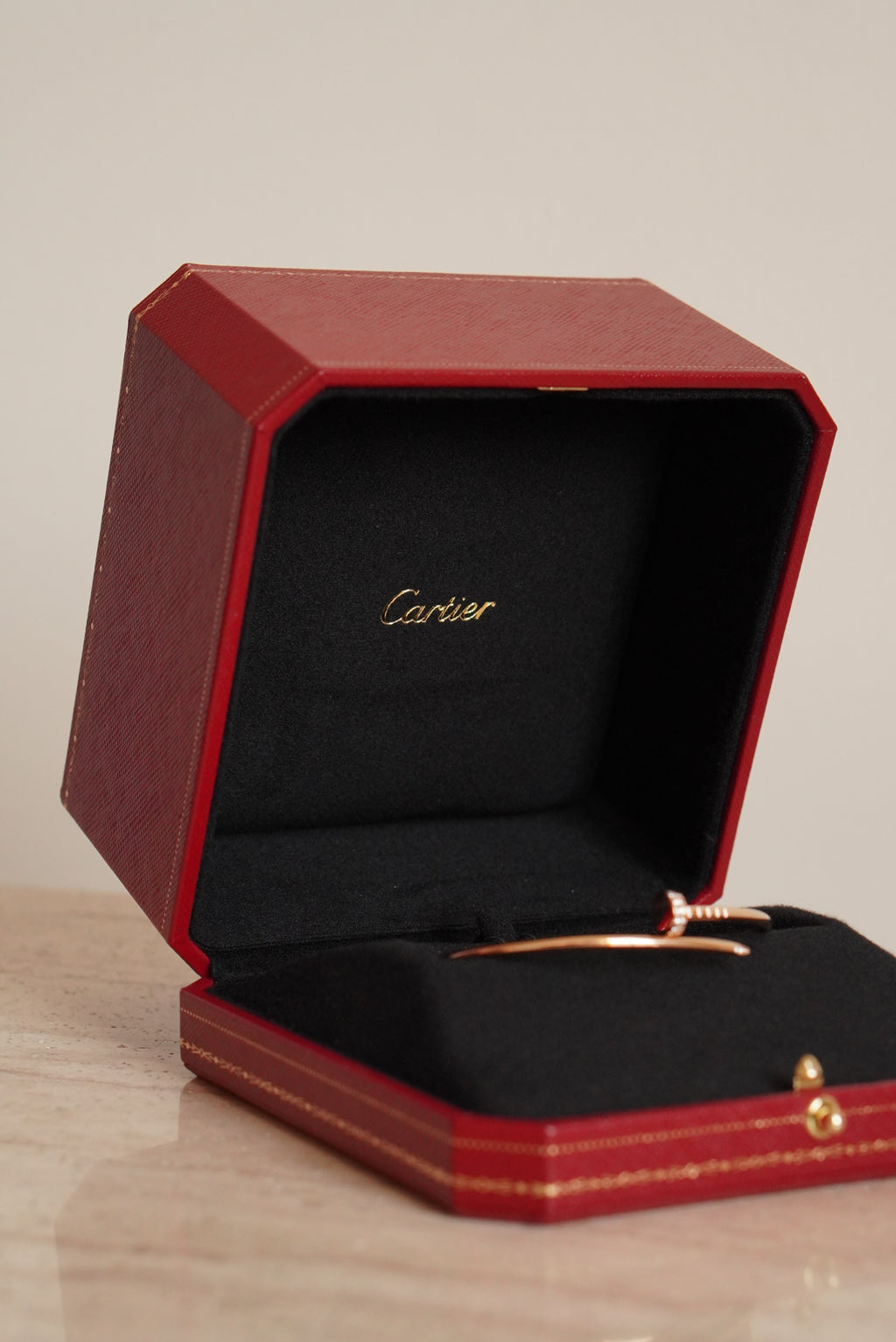 CARTIER JUSTE UN CLOU BRACELET SMALL DIAMONDS | ROSE GOLD