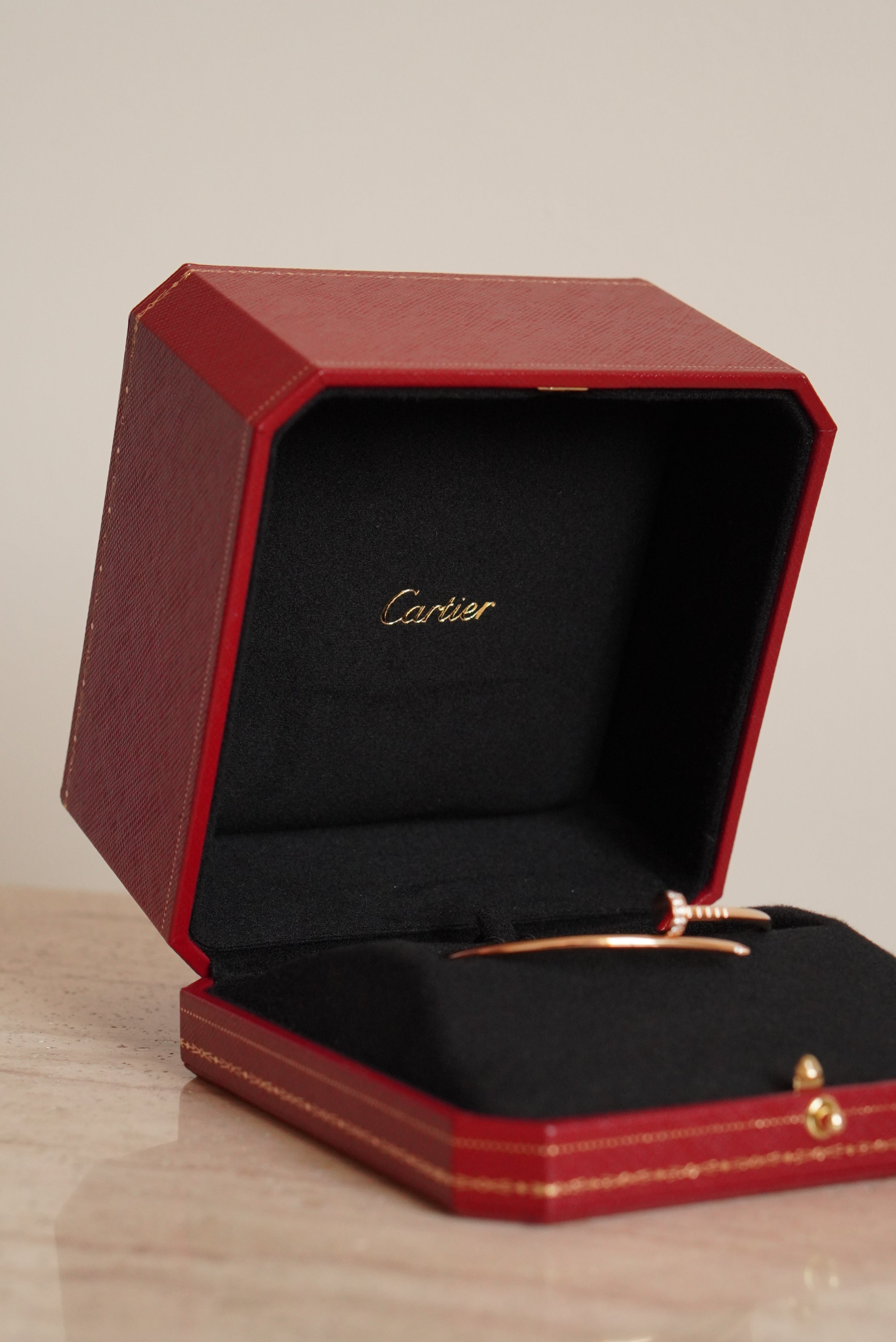 CARTIER JUSTE UN CLOU BRACELET SMALL DIAMONDS | ROSE GOLD