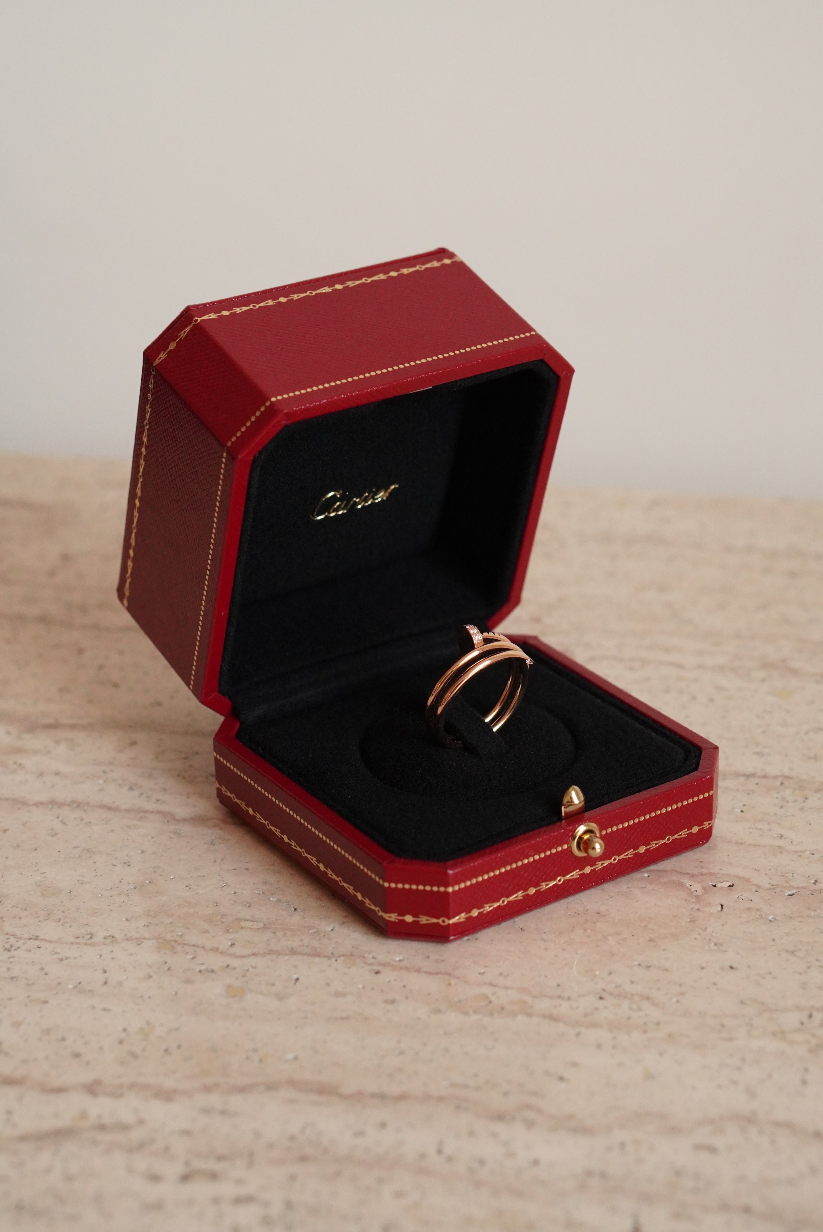 CARTIER JUSTE UN CLOU RING DOUBLE DIAMONDS | ROSE GOLD