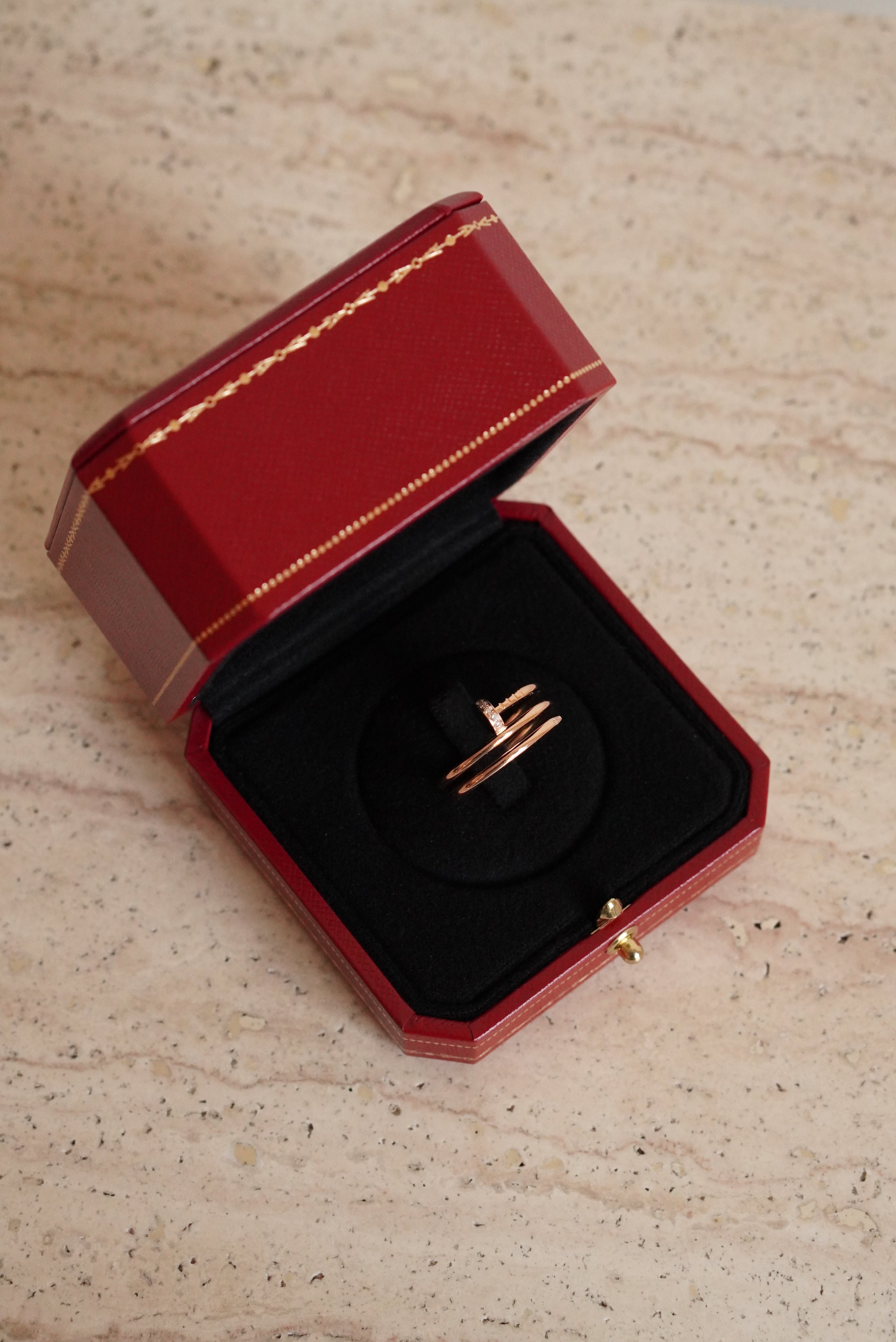 CARTIER JUSTE UN CLOU RING DOUBLE DIAMONDS | ROSE GOLD