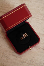 CARTIER JUSTE UN CLOU RING DOUBLE DIAMONDS | ROSE GOLD