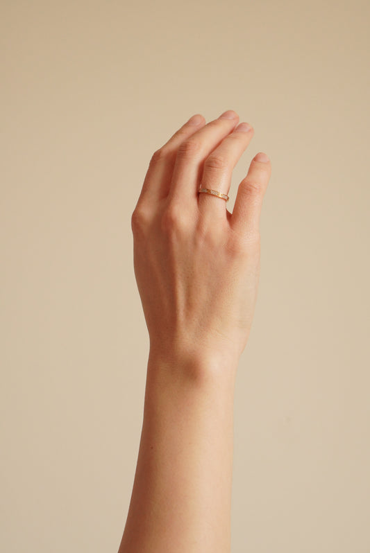 CARTIER LOVE RING MINI DIAMONDS | YELLOW GOLD