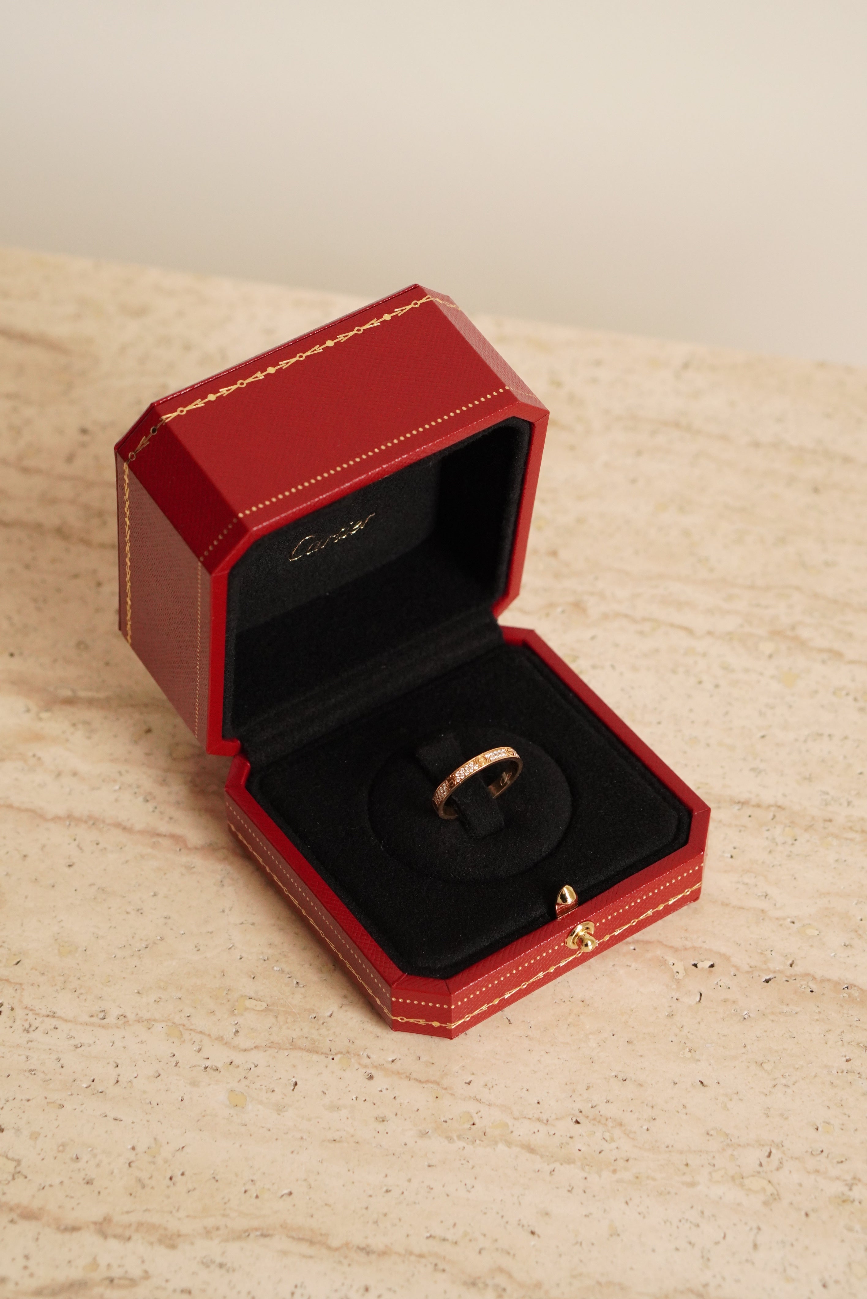 CARTIER LOVE RING MINI DIAMONDS | YELLOW GOLD