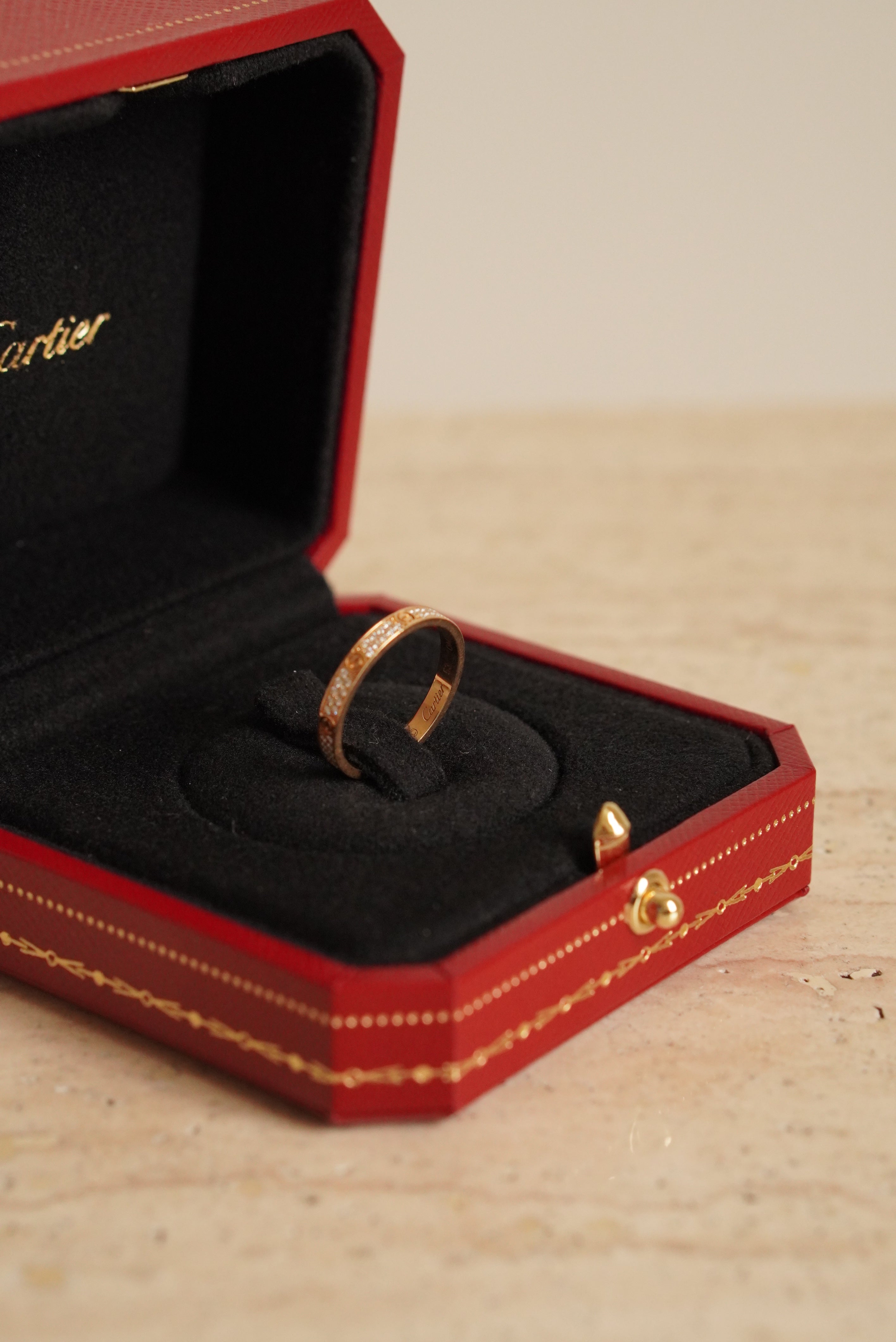 CARTIER LOVE RING MINI DIAMONDS | YELLOW GOLD