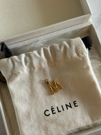 CÉLINE BAMBOO ALPHABET MINI PENDANT "M"