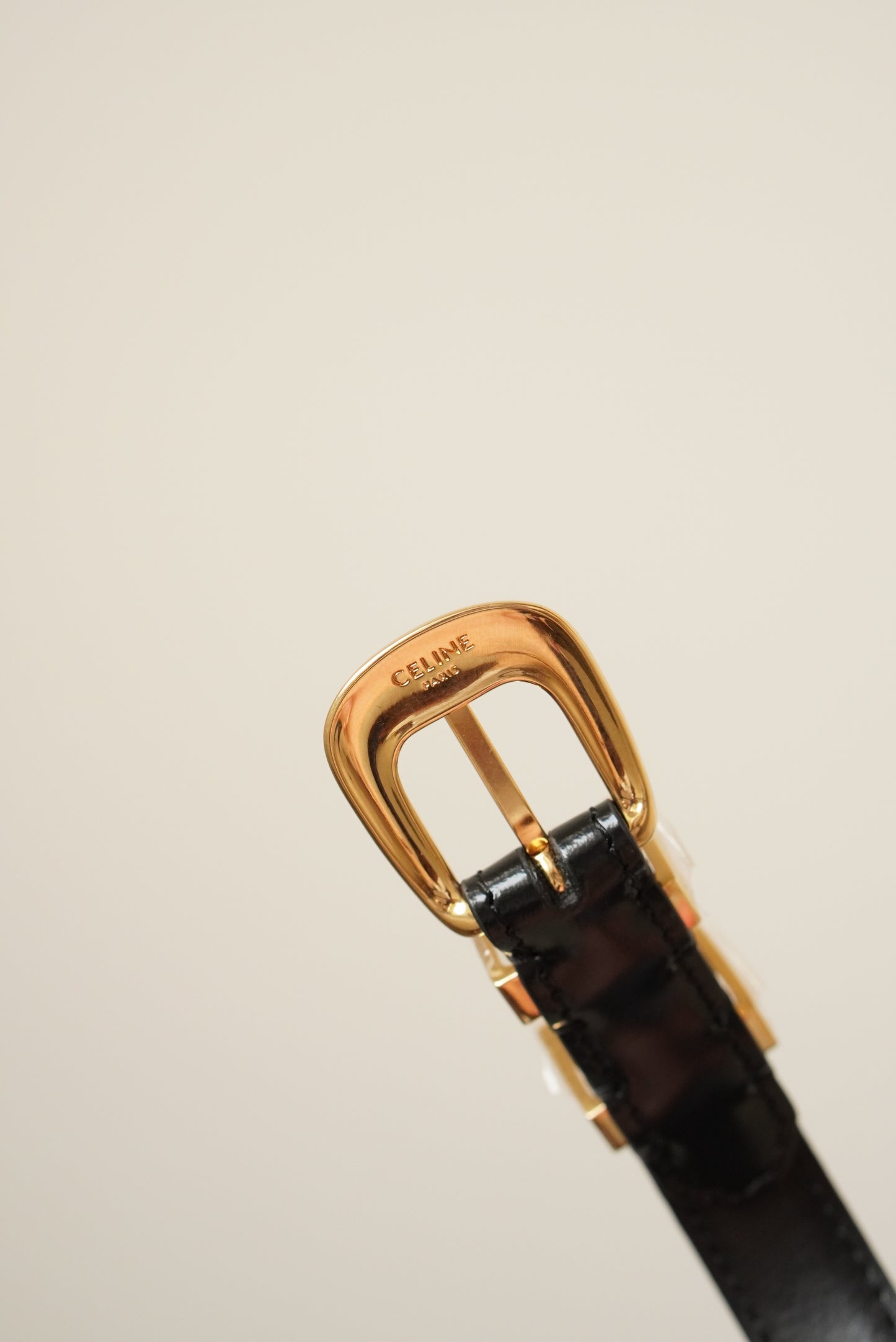 CELINE WESTERN BELT SMALL | BLACK