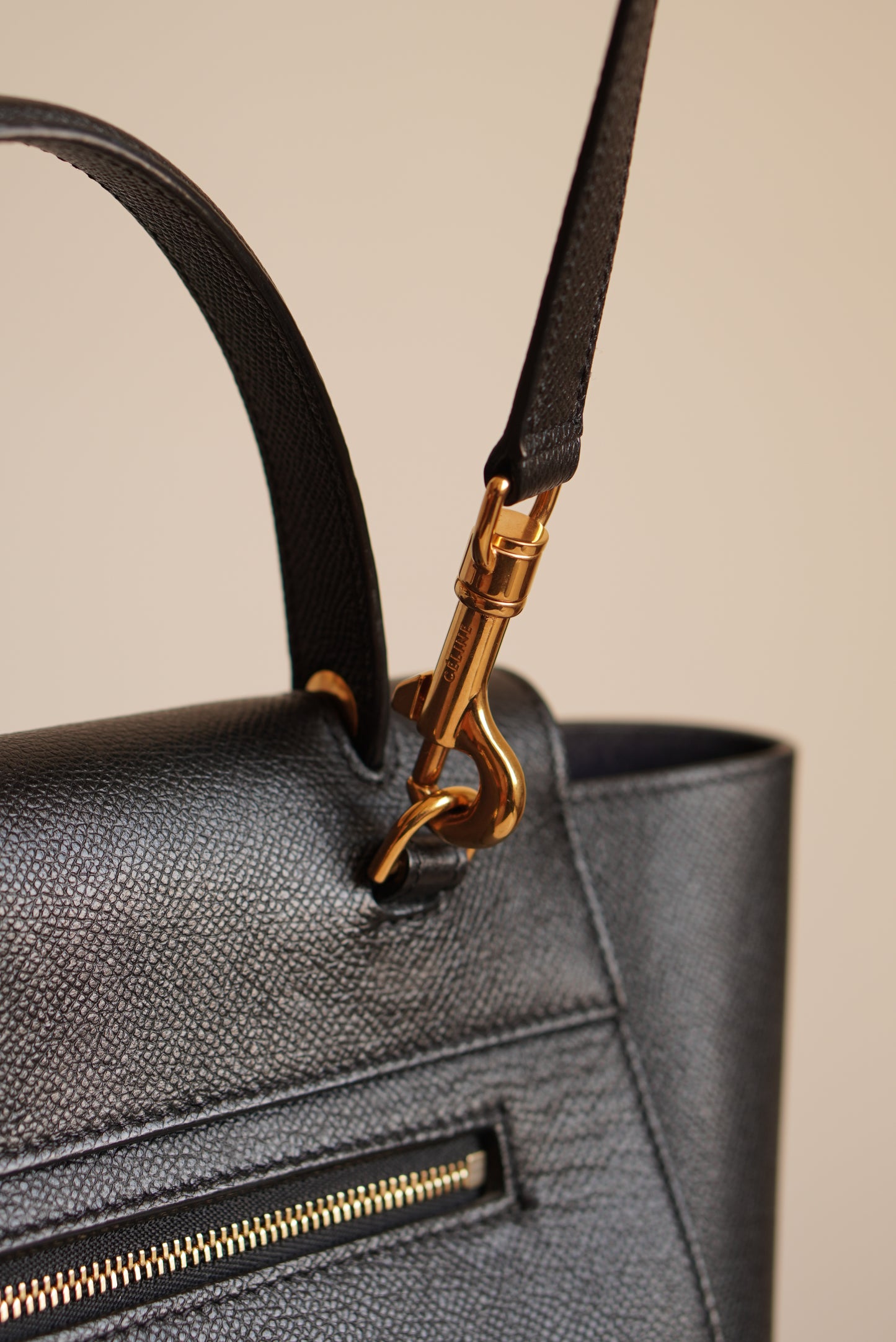CÉLINE MICRO BELT BAG | BLACK