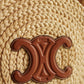 CELINE TRIOMPHE RAFFIA SMALL ROUND