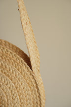 CELINE TRIOMPHE RAFFIA SMALL ROUND
